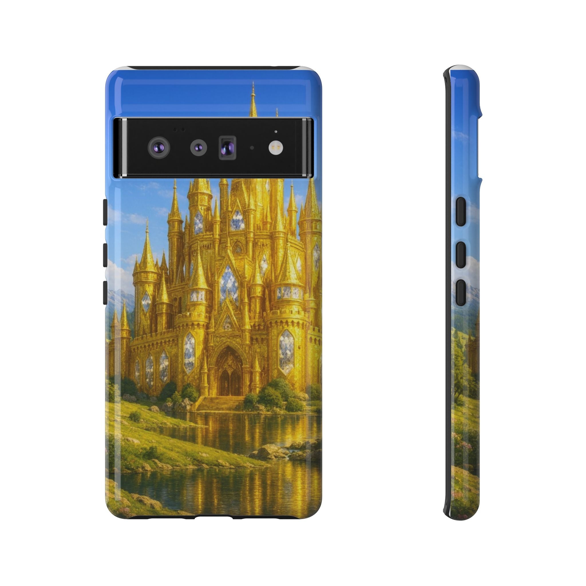 PRB Golden Castle iPhone Case | Fantasy Palace Phone Case by Power Runs Black