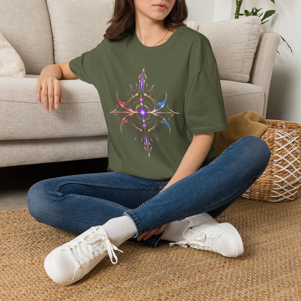 Power Runs Black PRB Pretty Rich Bitch The Collection Mystic Mandala Tee — Subtle Pastel Spiritual Graphic T-Shirt by Printify
