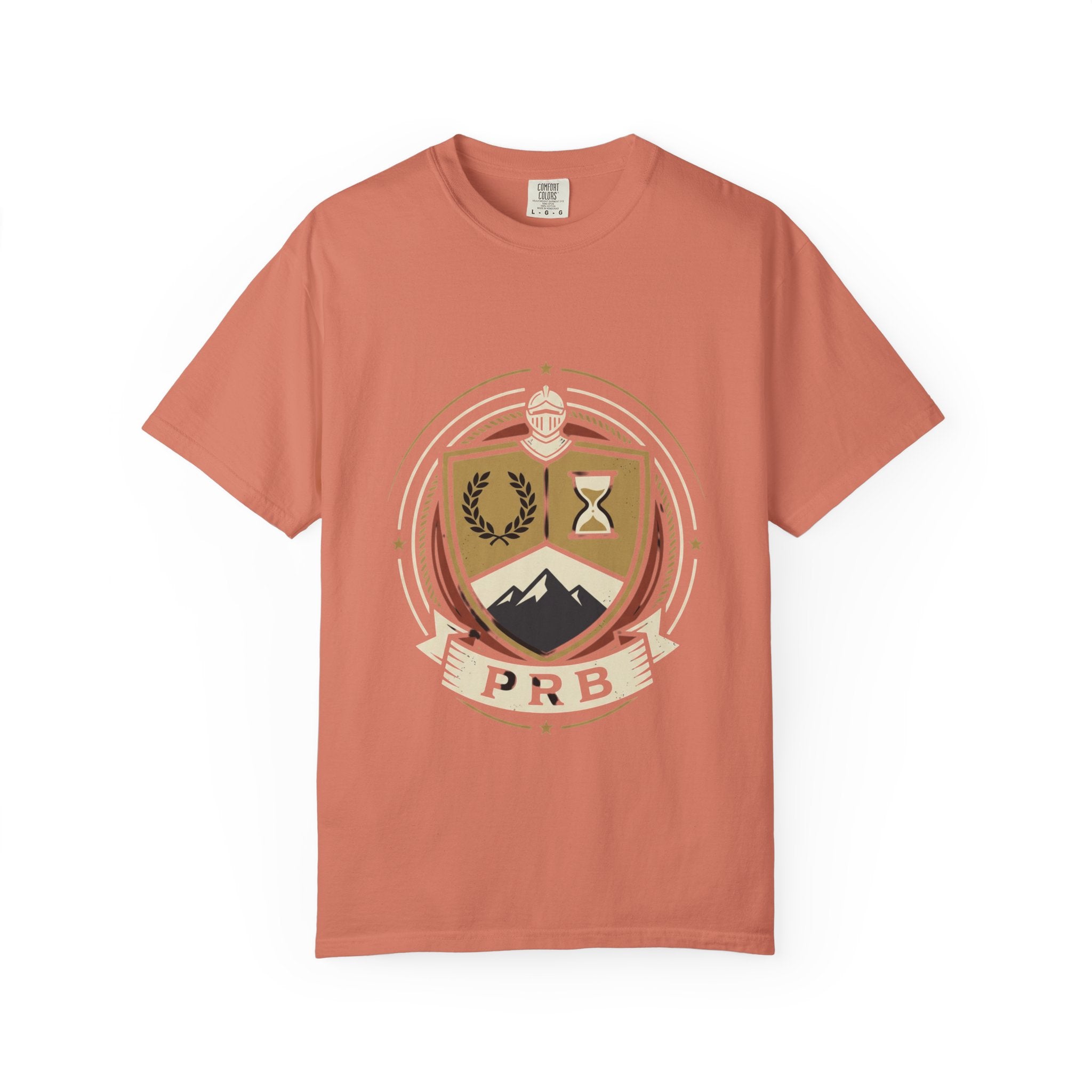 Adventure Crest Emblem T-Shirt | Vintage Mountain Badge Graphic Tee by Printify
