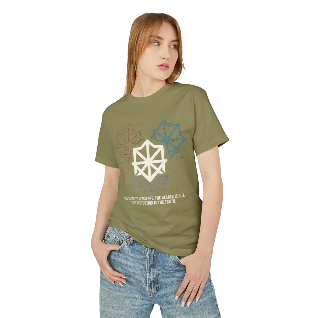 Power Runs Black PRB Abstract Geometric Logo Tee — Vintage Garment-Dyed Graphic T-Shirt by Power Runs Black
