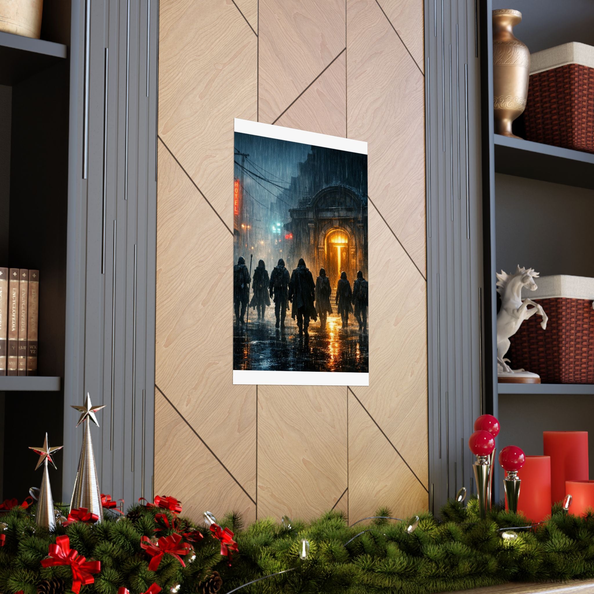 Power Runs Black PRB The Starbound Seven Matte Vertical Posters by Printify