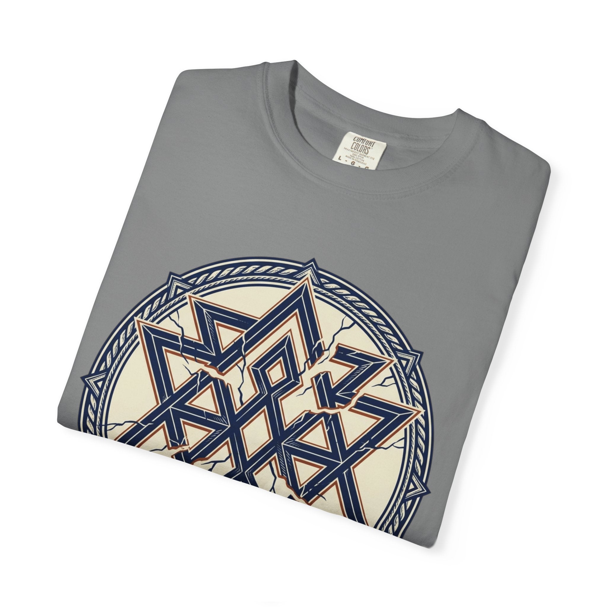 Power Runs Black PRB Geometric Star Mandala T-Shirt — "Control Fractures the Flow" Graphic Tee by Power Runs Black