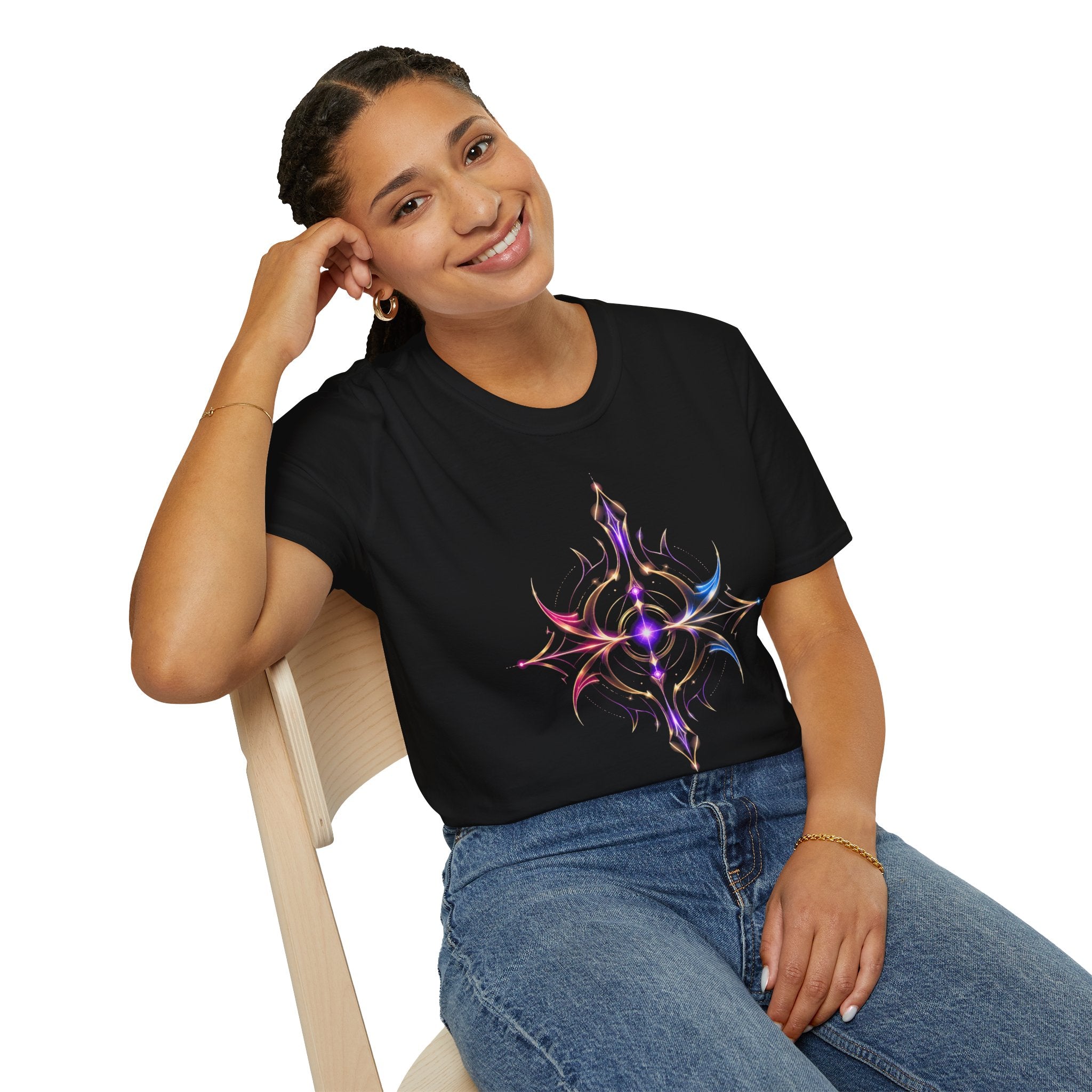 Power Runs Black PRB Pretty Rich Bitch The Collection Mystic Mandala Tee — Subtle Pastel Spiritual Graphic T-Shirt by Power Runs Black