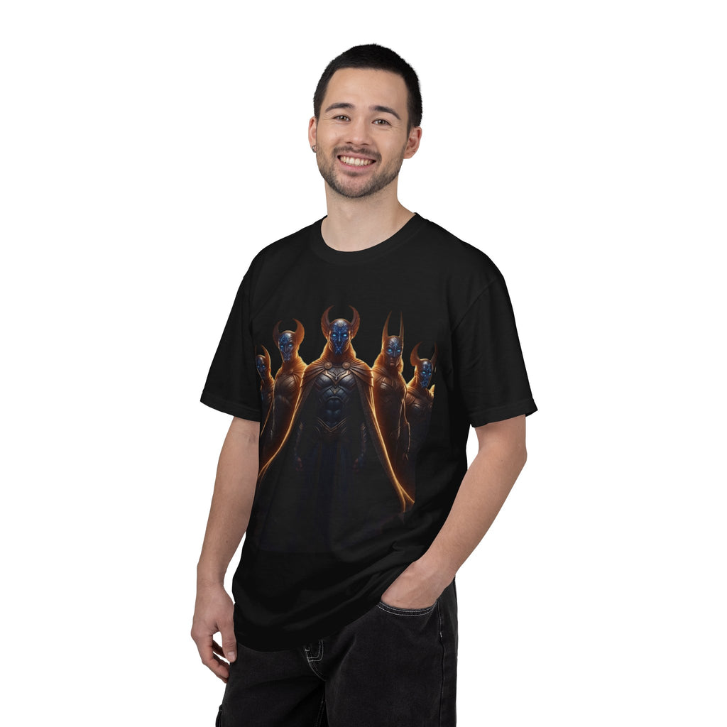 Power Runs Black PRB Dark Legion Graphic T-Shirt — Horned Warriors Fantasy Tee by Power Runs Black