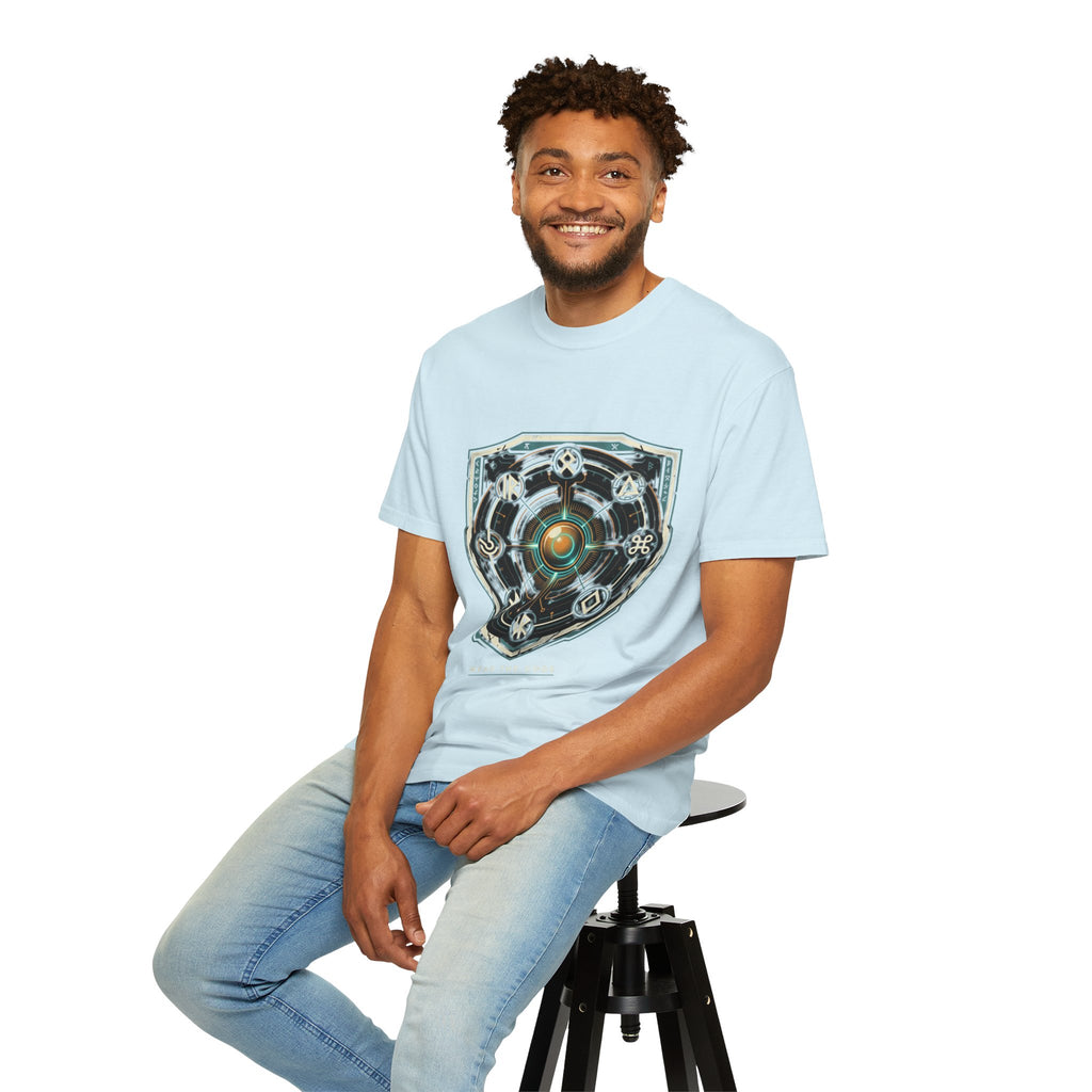 Power Runs Black PRB "Wear The Code" Mystic Shield T-Shirt — Geometric Sigil Graphic Tee by Power Runs Black