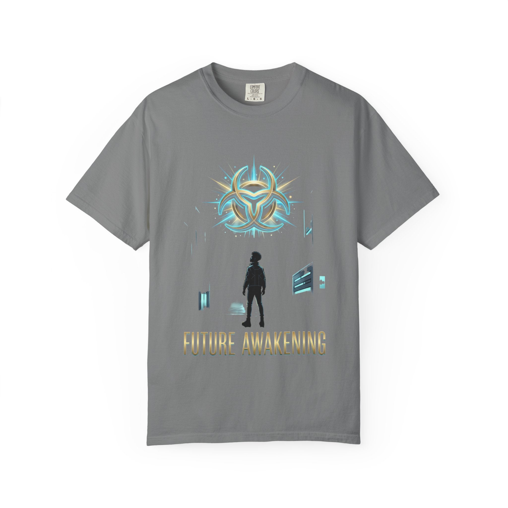 PRB Future Awakening T-Shirt | Sci-Fi Silhouette Graphic Tee by Printify