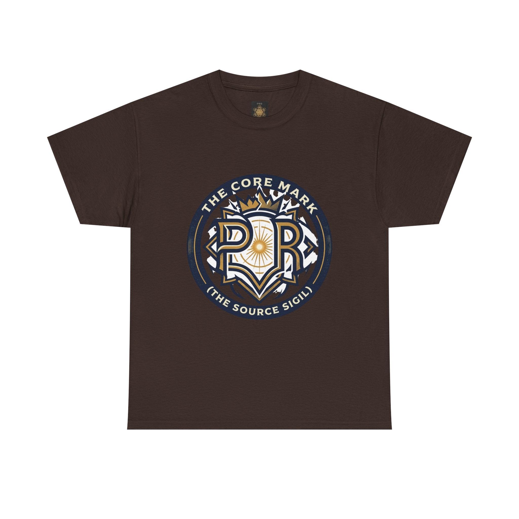 Power Runs Black PRB Core Mark Logo T-Shirt — "The Source Sigil" Retro Emblem Tee by Power Runs Black