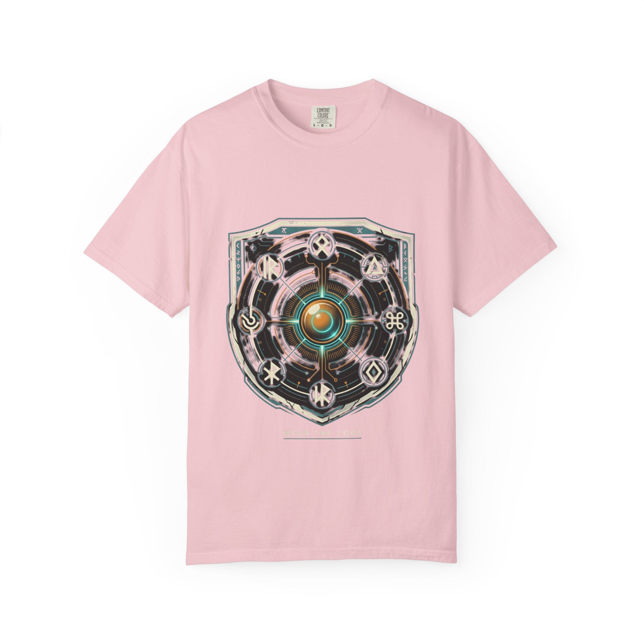 Power Runs Black PRB "Wear The Code" Mystic Shield T-Shirt — Geometric Sigil Graphic Tee by Power Runs Black