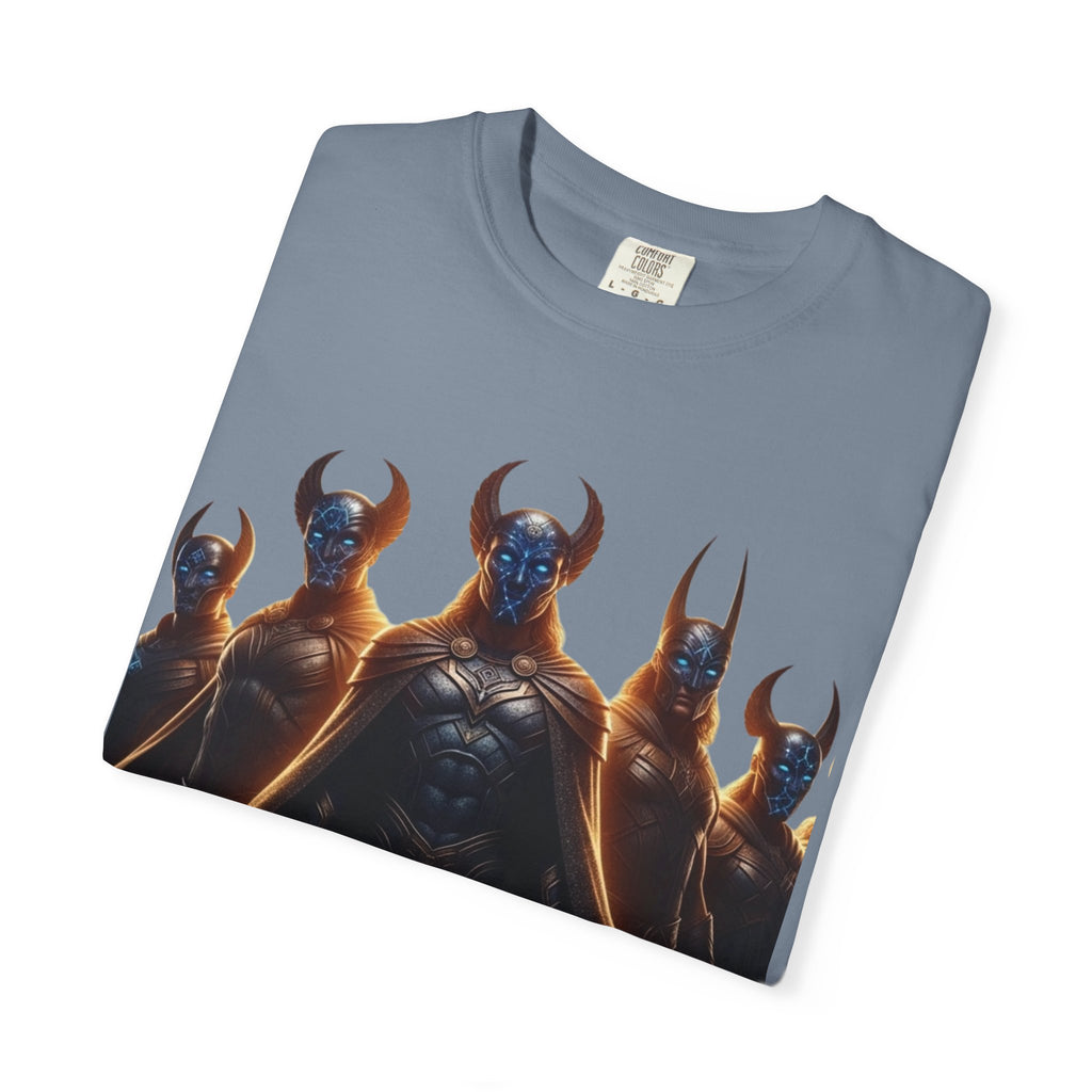 Power Runs Black PRB Dark Legion Graphic T-Shirt — Horned Warriors Fantasy Tee by Power Runs Black