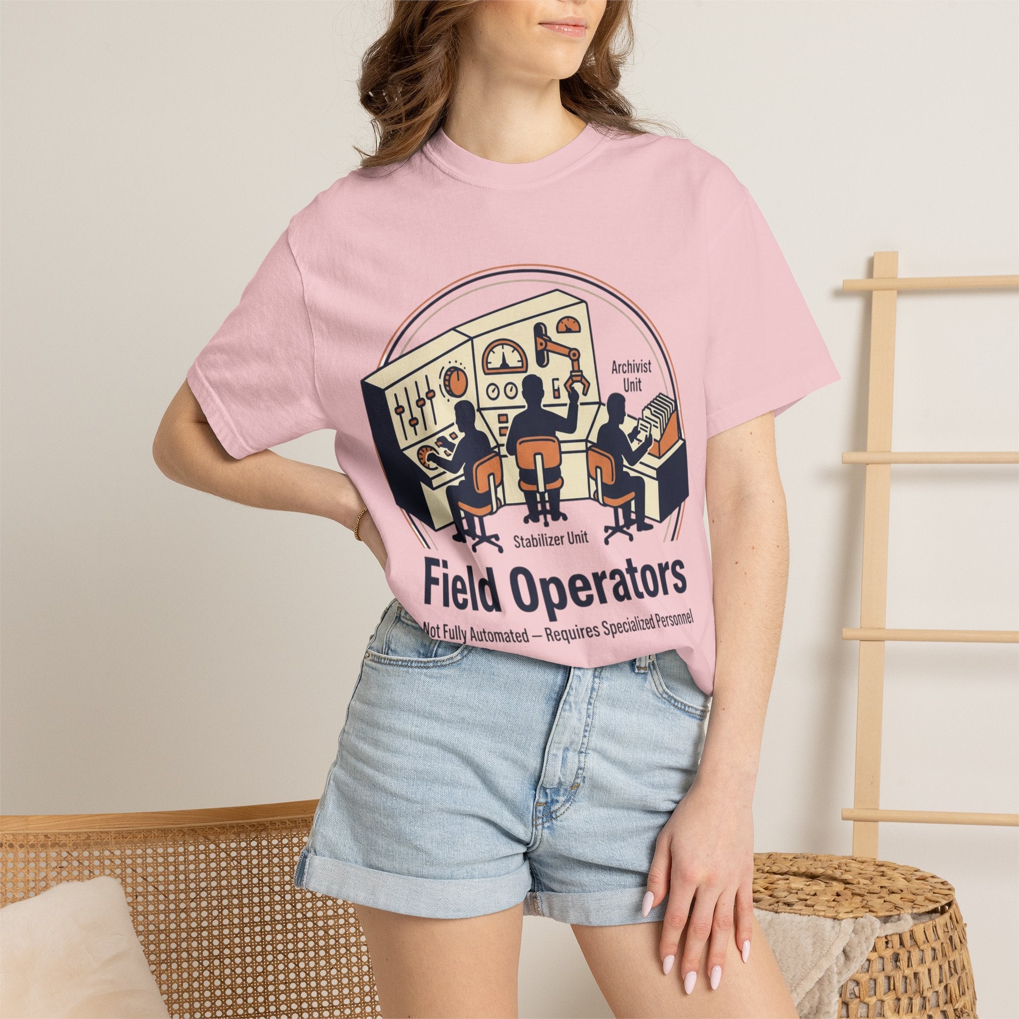 Power Runs Black PRB Field Operators T-Shirt — "Field Operators: Not Fully Automated — Requires Specialized Personnel" by Power Runs Black