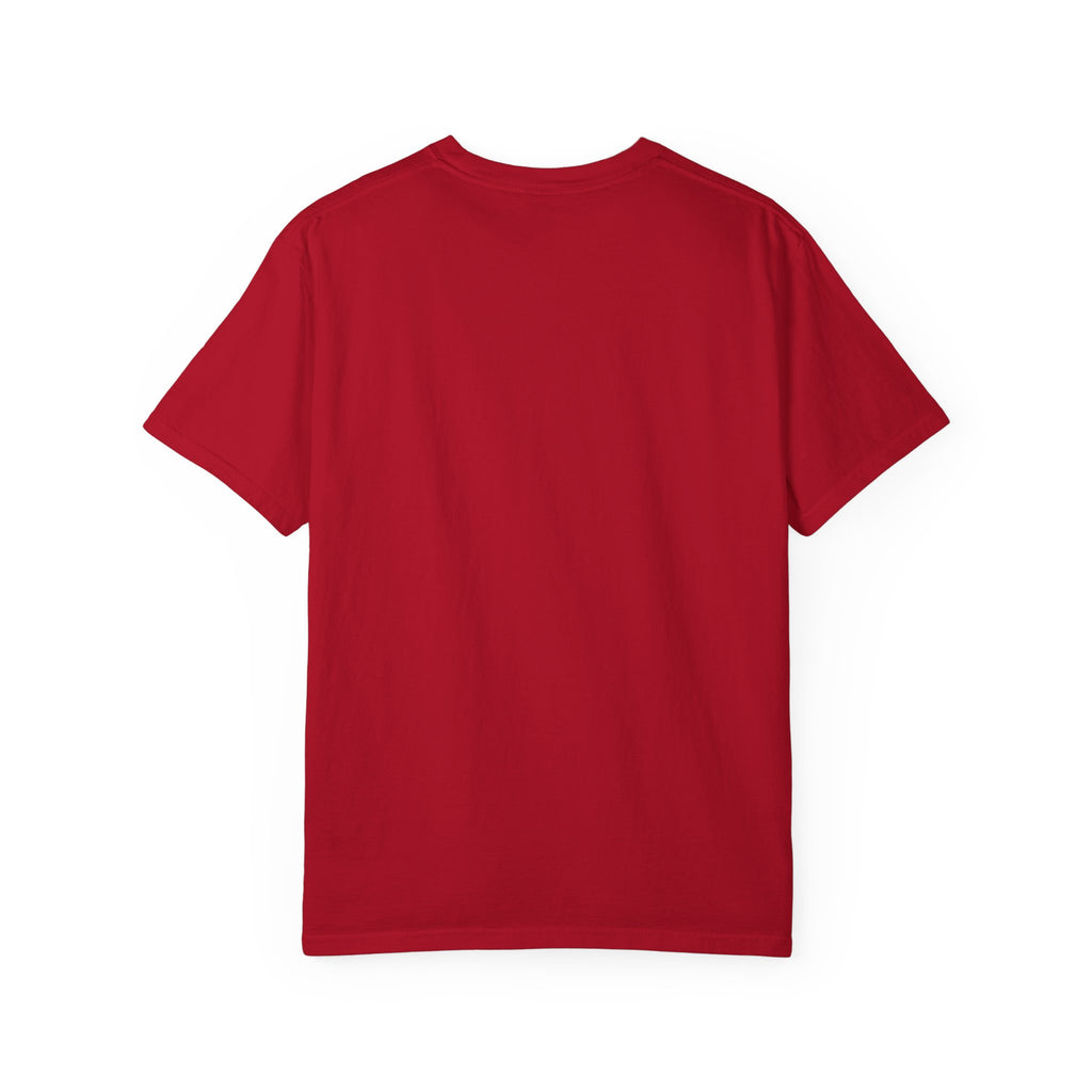 Power Runs Black PRB Neon City Skyline T-shirt | Vibrant Urban Nightscape Tee by Printify
