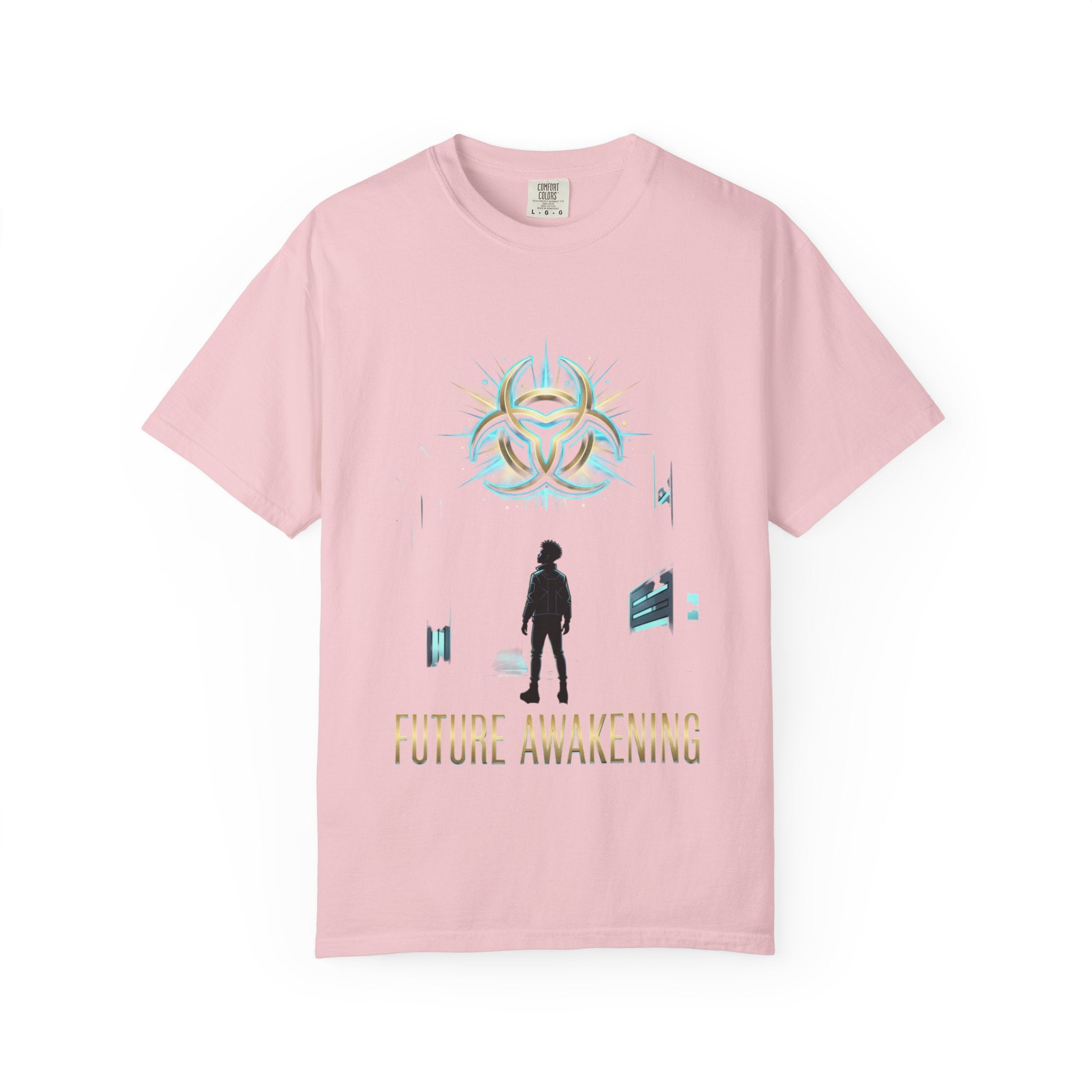 PRB Future Awakening T-Shirt | Sci-Fi Silhouette Graphic Tee by Printify