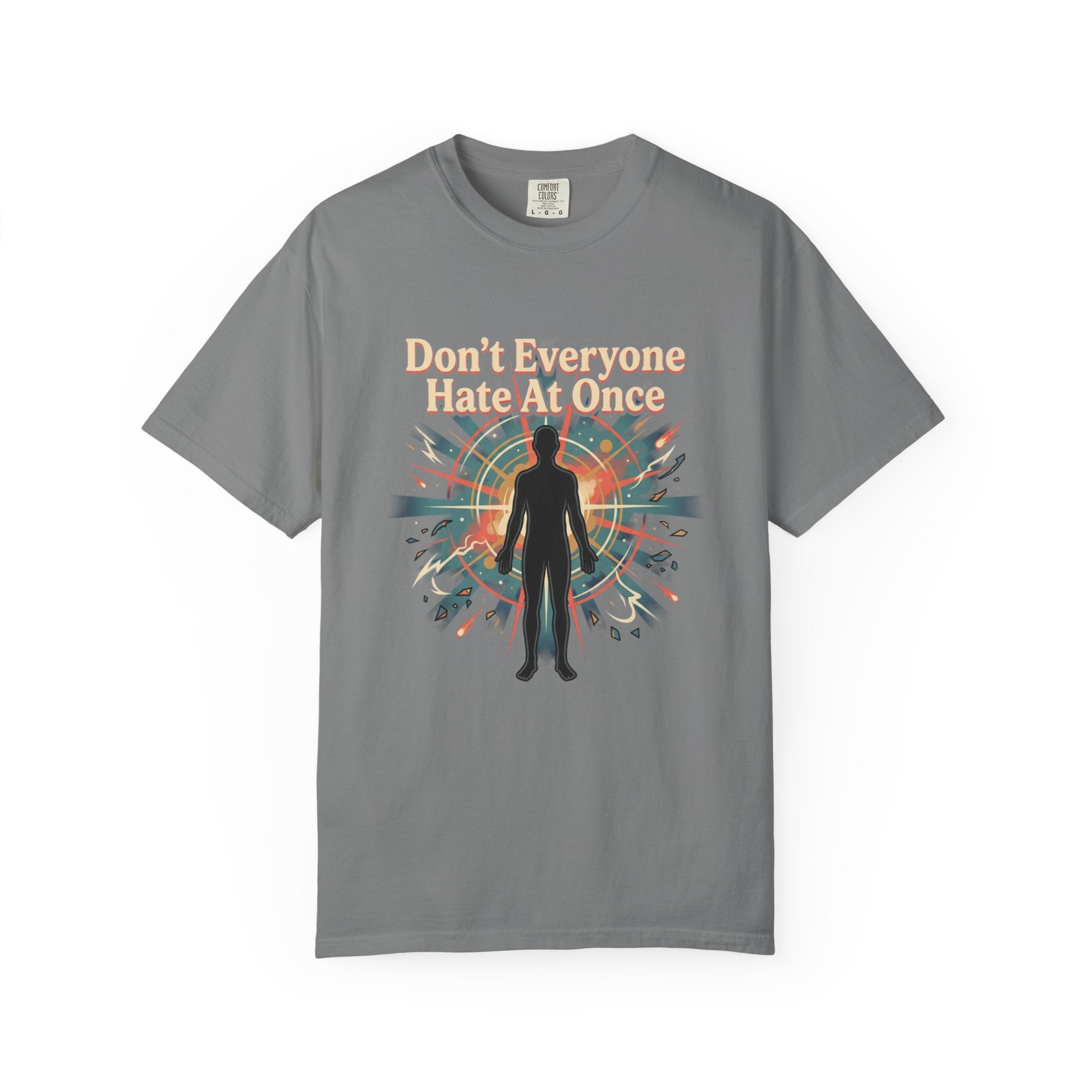 Power Runs Black Don't Everyone Hate Me Once" Retro Silhouette Graphic Tee by Printify