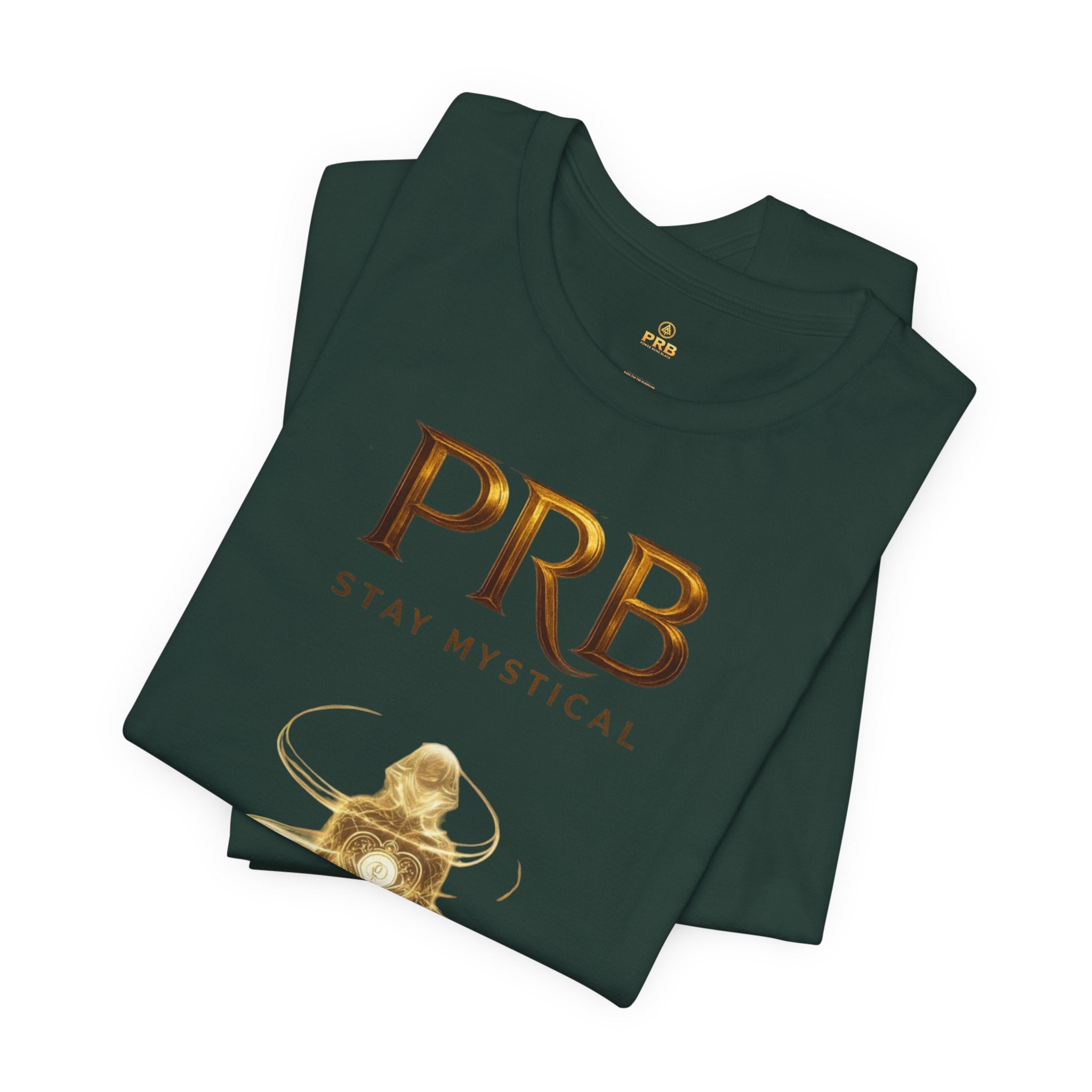 PRB Mystical Graphic Tee – "PRB Stay Mystical" Spiritual Book & Light Design by Power Runs Black