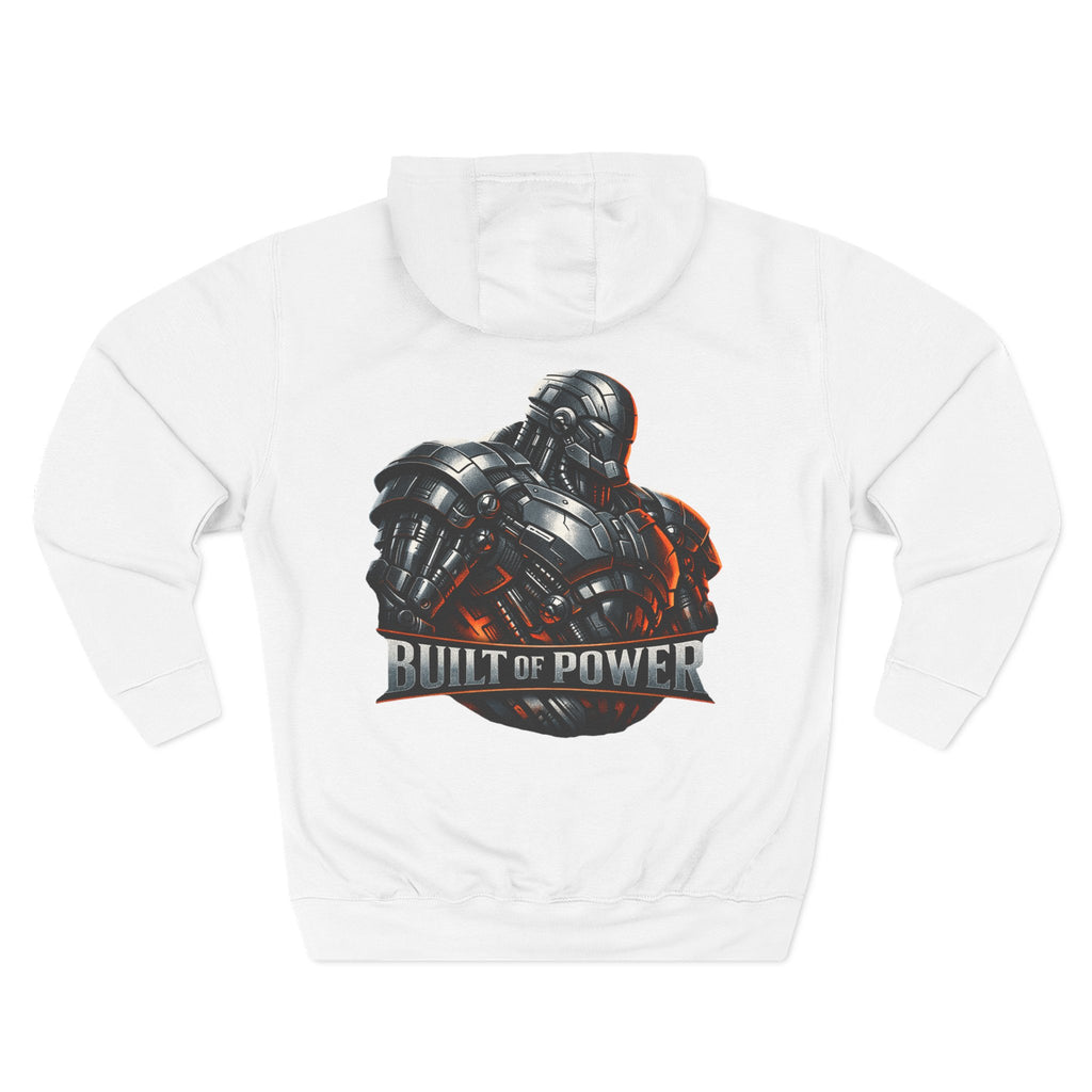 PRB Built of Power Graphic Hoodie — ‘Power Runs Black’ Industrial Mech Design by Power Runs Black