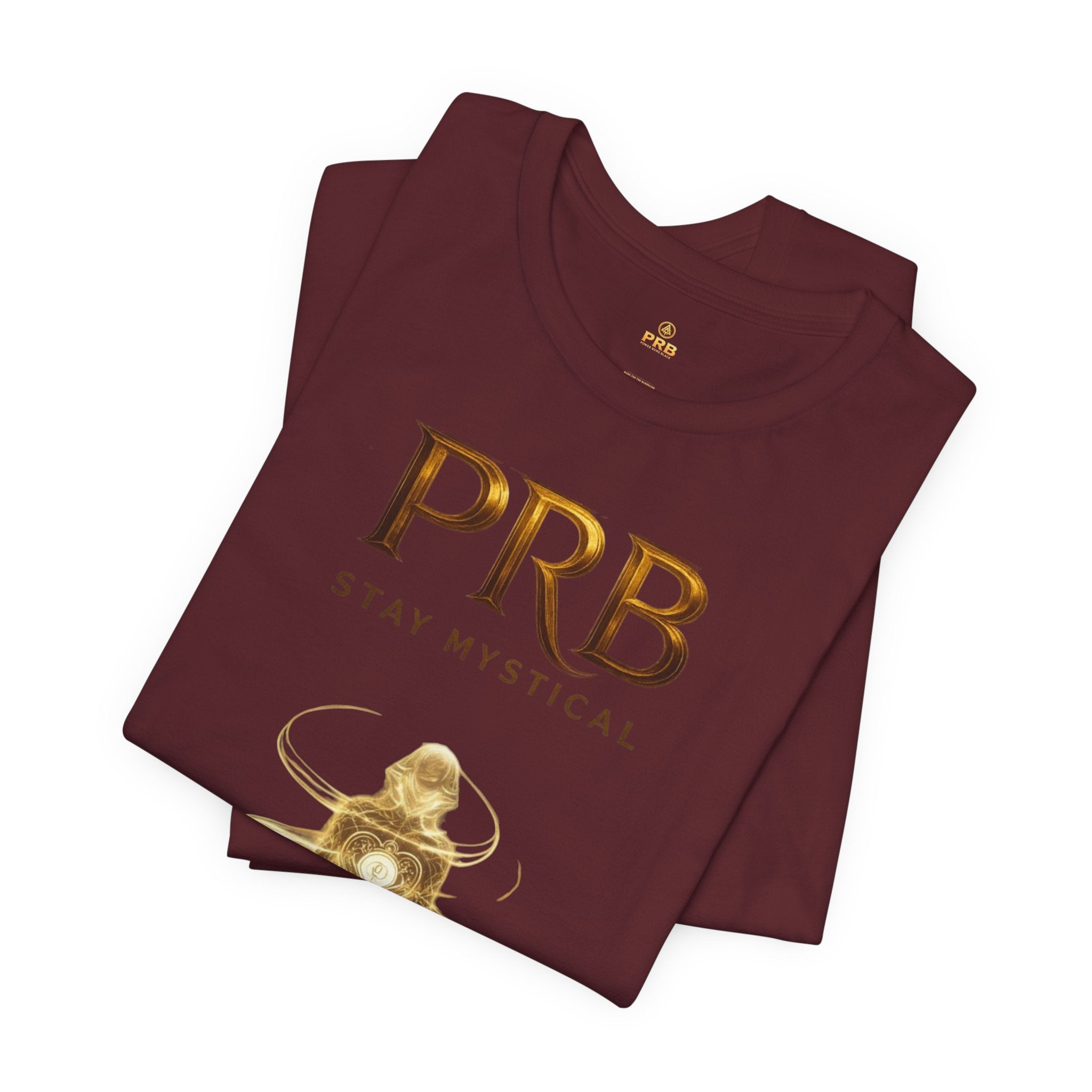PRB Mystical Graphic Tee – "PRB Stay Mystical" Spiritual Book & Light Design by Power Runs Black
