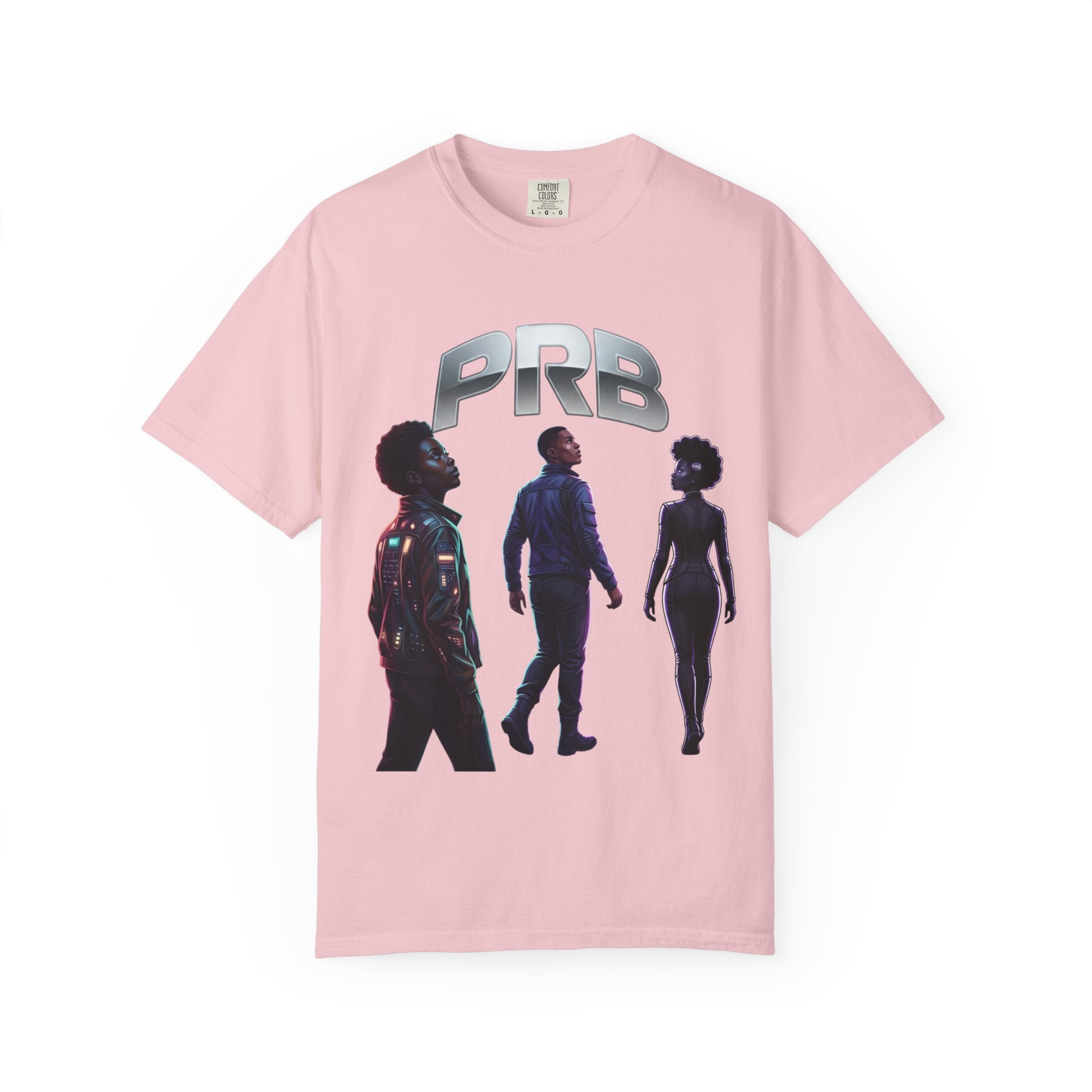 Printify PRB Silhouette Band T-Shirt — Retro Futuristic Music Tee - T-Shirt