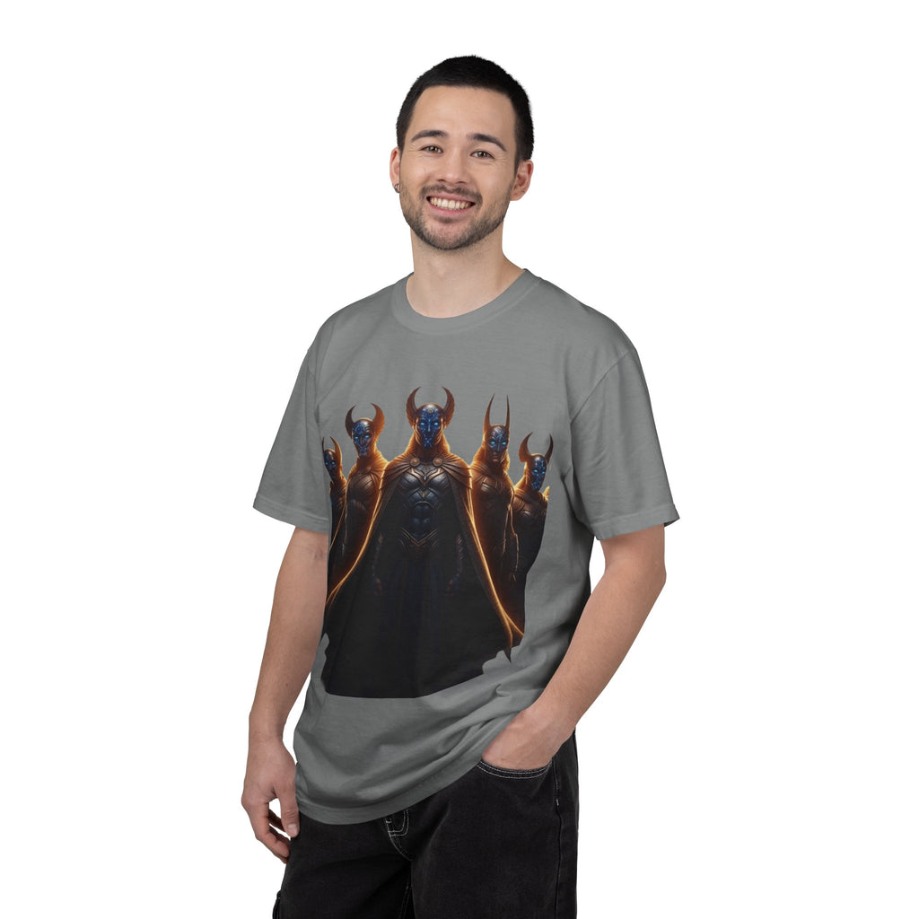 Power Runs Black PRB Dark Legion Graphic T-Shirt — Horned Warriors Fantasy Tee by Power Runs Black