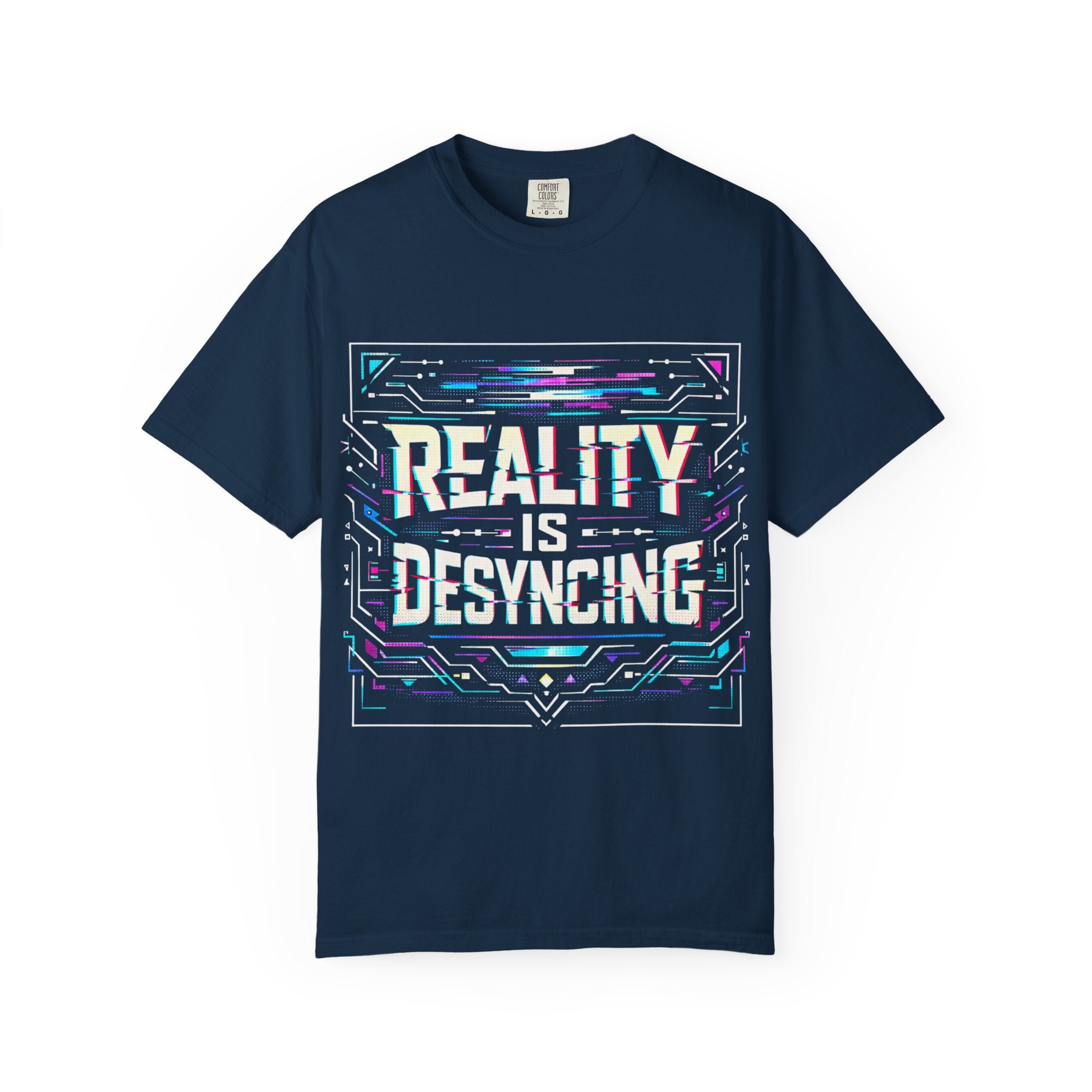 Power Runs Black PRB Glitchy Pastel "Reality Is Desyncing" T-Shirt by Power Runs Black