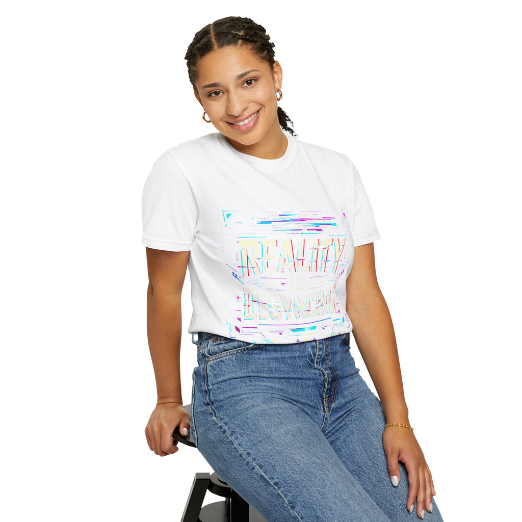 Power Runs Black PRB Glitchy Pastel "Reality Is Desyncing" T-Shirt by Power Runs Black
