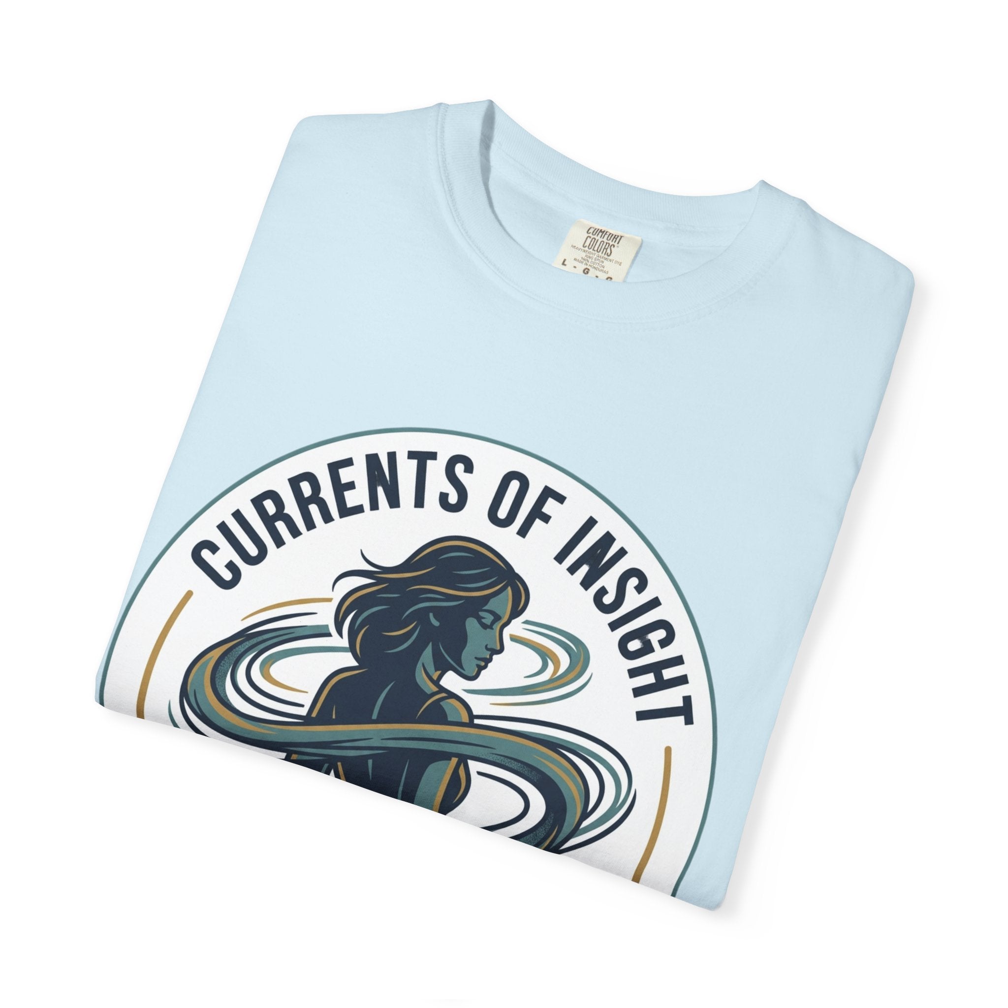 Power Runs Black Currents of Insight T-Shirt — 'Astra: Every thought leaves a trail' Graphic Tee by Power Runs Black