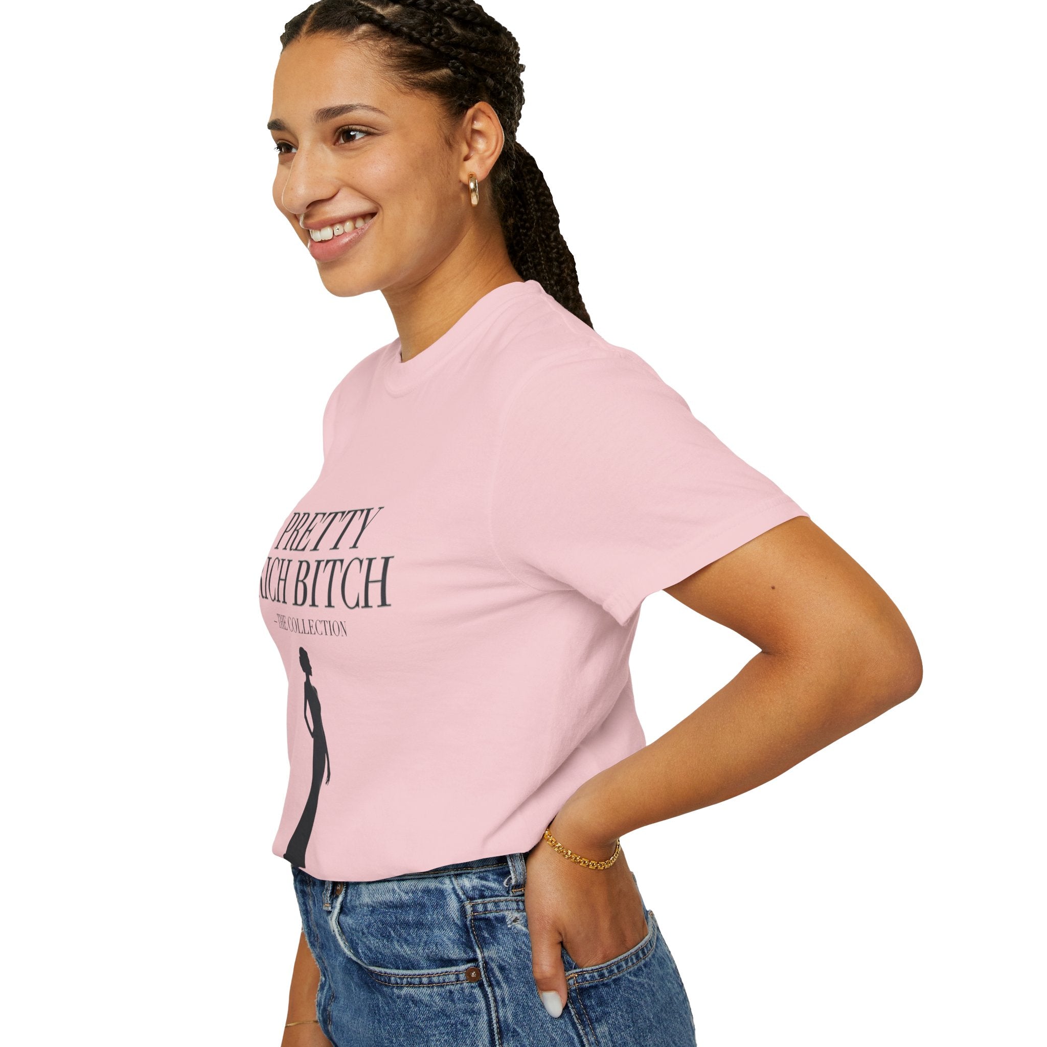 Pretty Rich Bitch The Collection by PRB Tee — Feminine Confidence Graphic T-Shirt by Power Runs Black