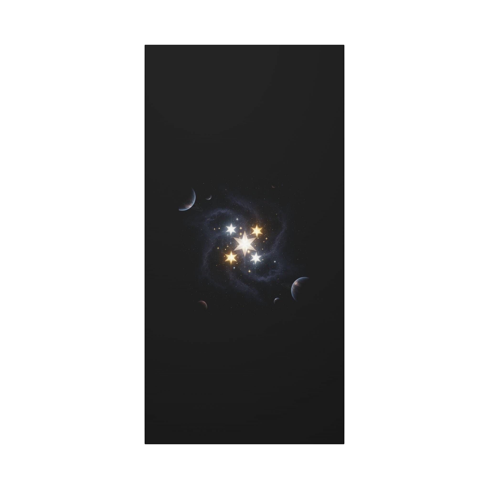 PRB Celestial Star Cluster Matte Canvas Print — Cosmic Planets Wall Art by Printify