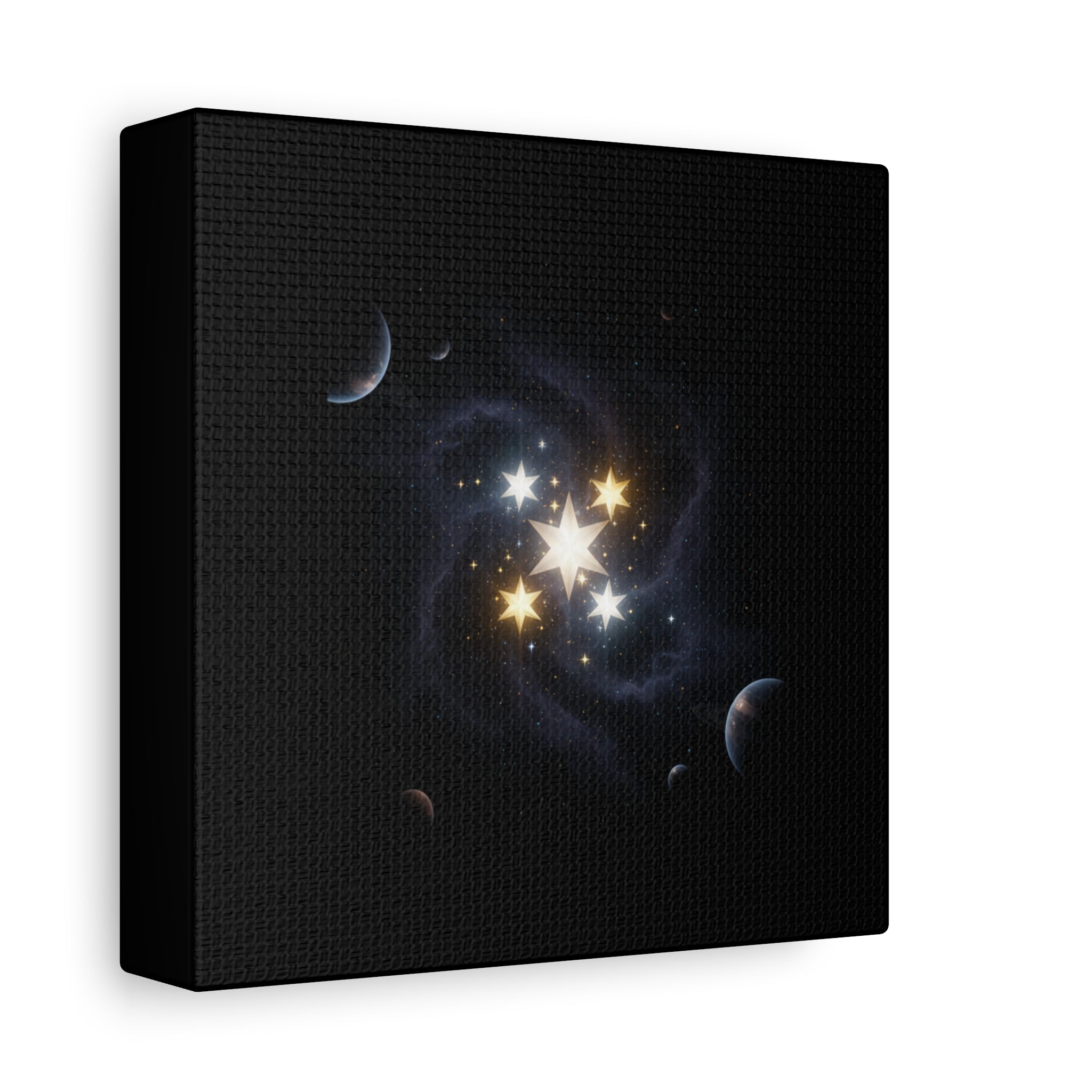 Power Runs Black PRB Glowing Star Constellation Canvas by Power Runs Black