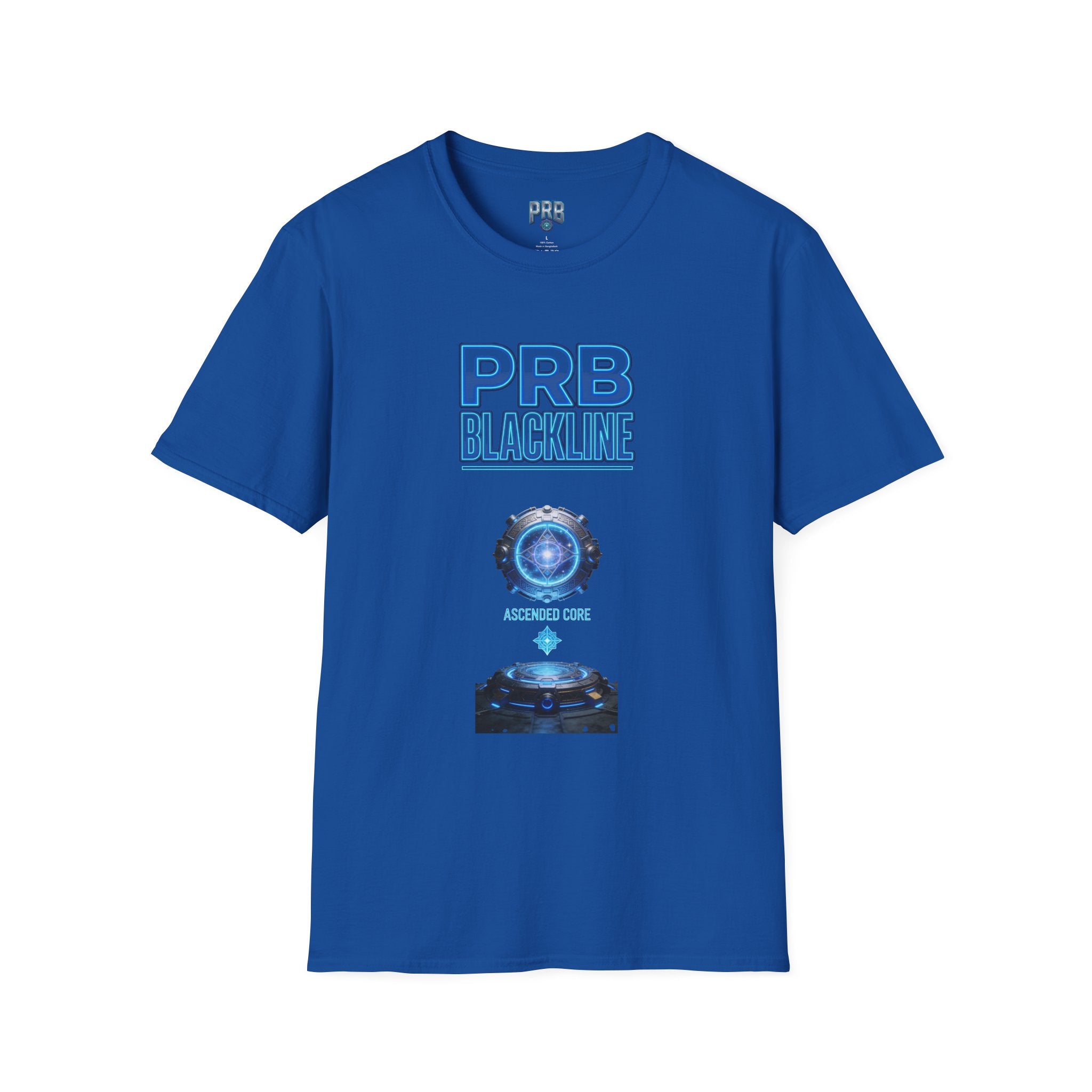 PRB Blackline Futuristic DJ Tee — Electronic Music Graphic T-Shirt by Power Runs Black