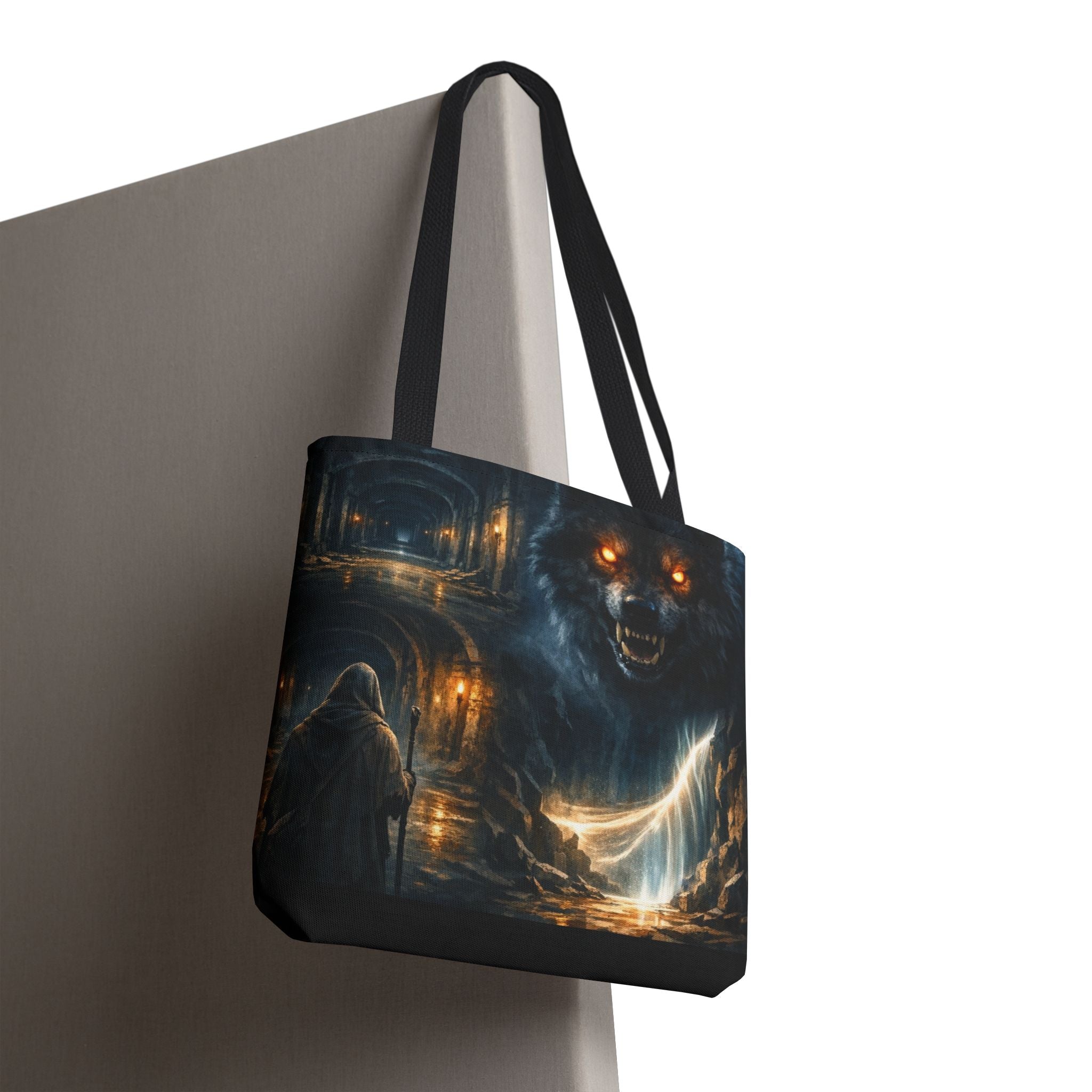 PRB The Echo Hounds Illustration Tote Bag | Gothic Horror Artwork by Printify