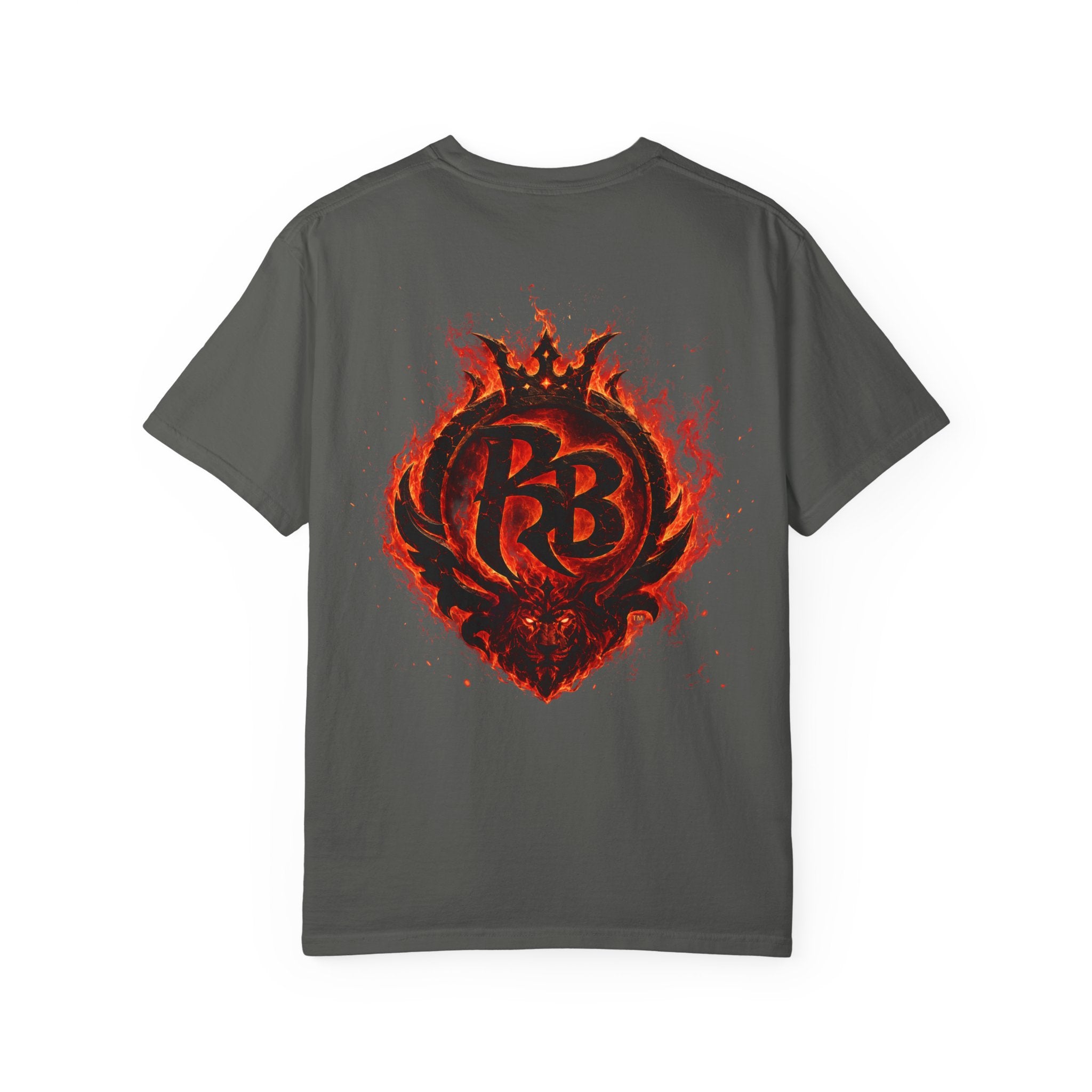 Power Runs Back PRB Flame Logo T-shirt | Fiery Emblem Tee, Grunge Rock Chic by Printify