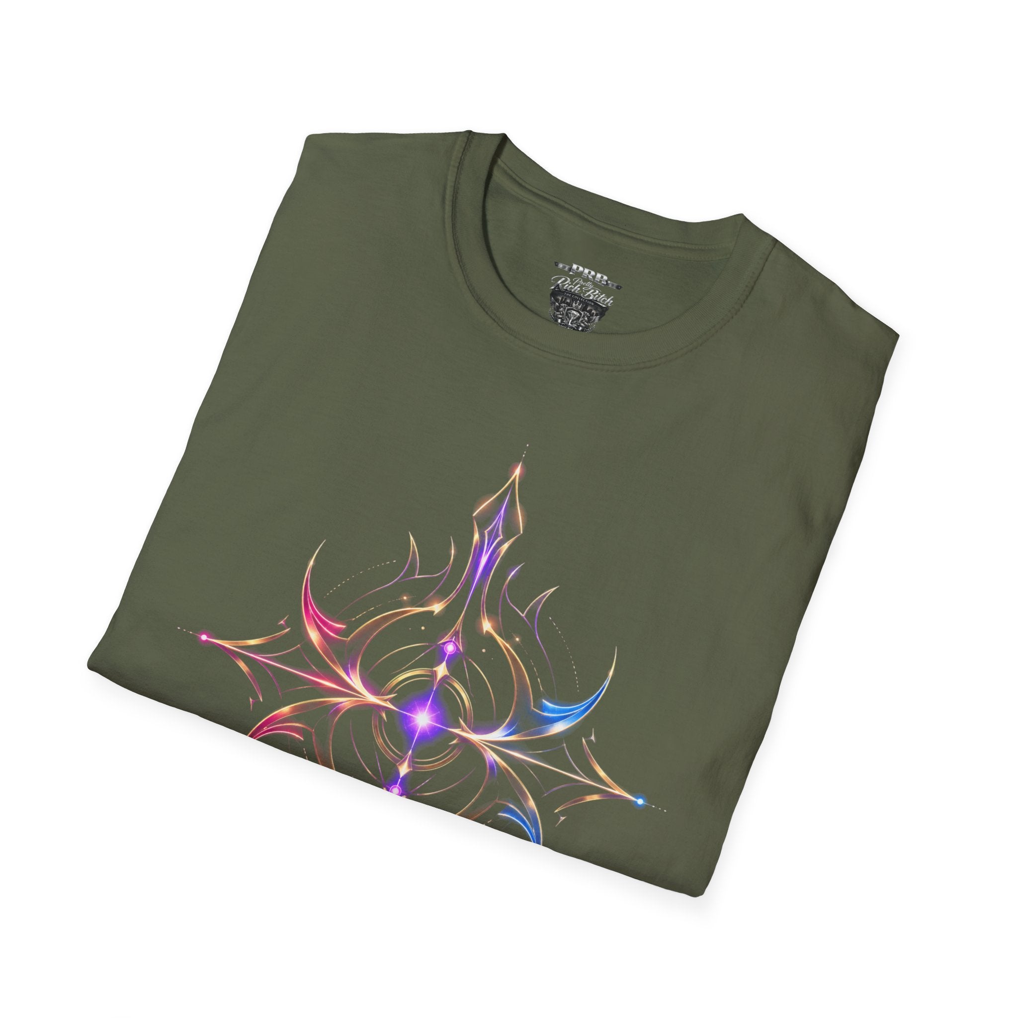 Power Runs Black PRB Pretty Rich Bitch The Collection Mystic Mandala Tee — Subtle Pastel Spiritual Graphic T-Shirt by Power Runs Black