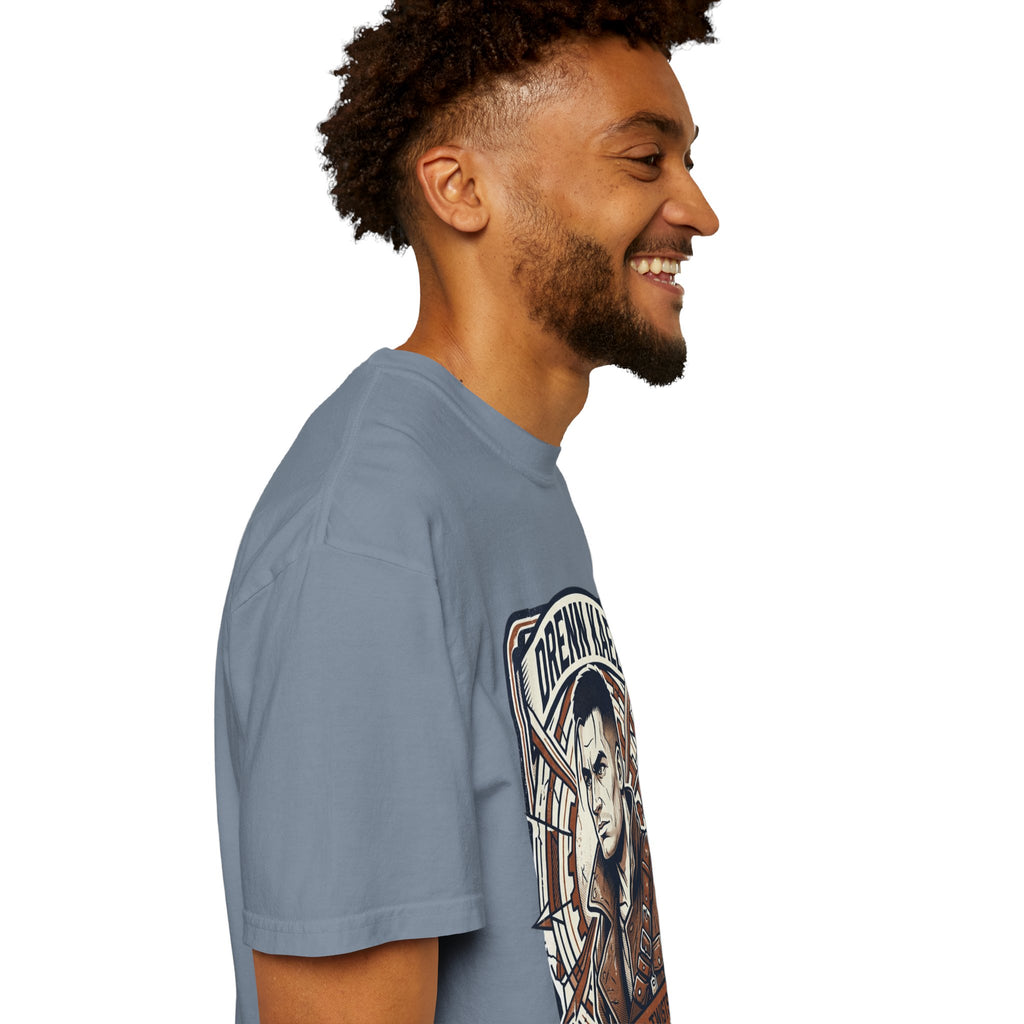 Power Runs Black PRB Drenn Kael Portrait T-Shirt — "Rebellion Twists the Axis" Graphic Tee by Printify