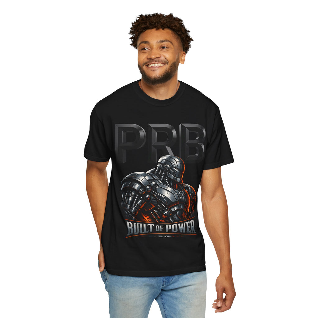 Built of Power PRB T-Shirt — Robotic Armor Graphic Tee by Printify