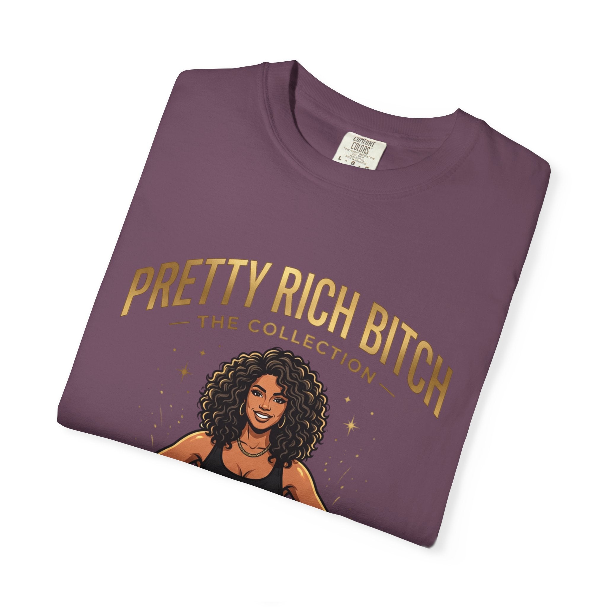 Pretty Rich Bitch The Collection by PRB T-Shirt — Empowered Black Woman Graphic Tee by Power Runs Black