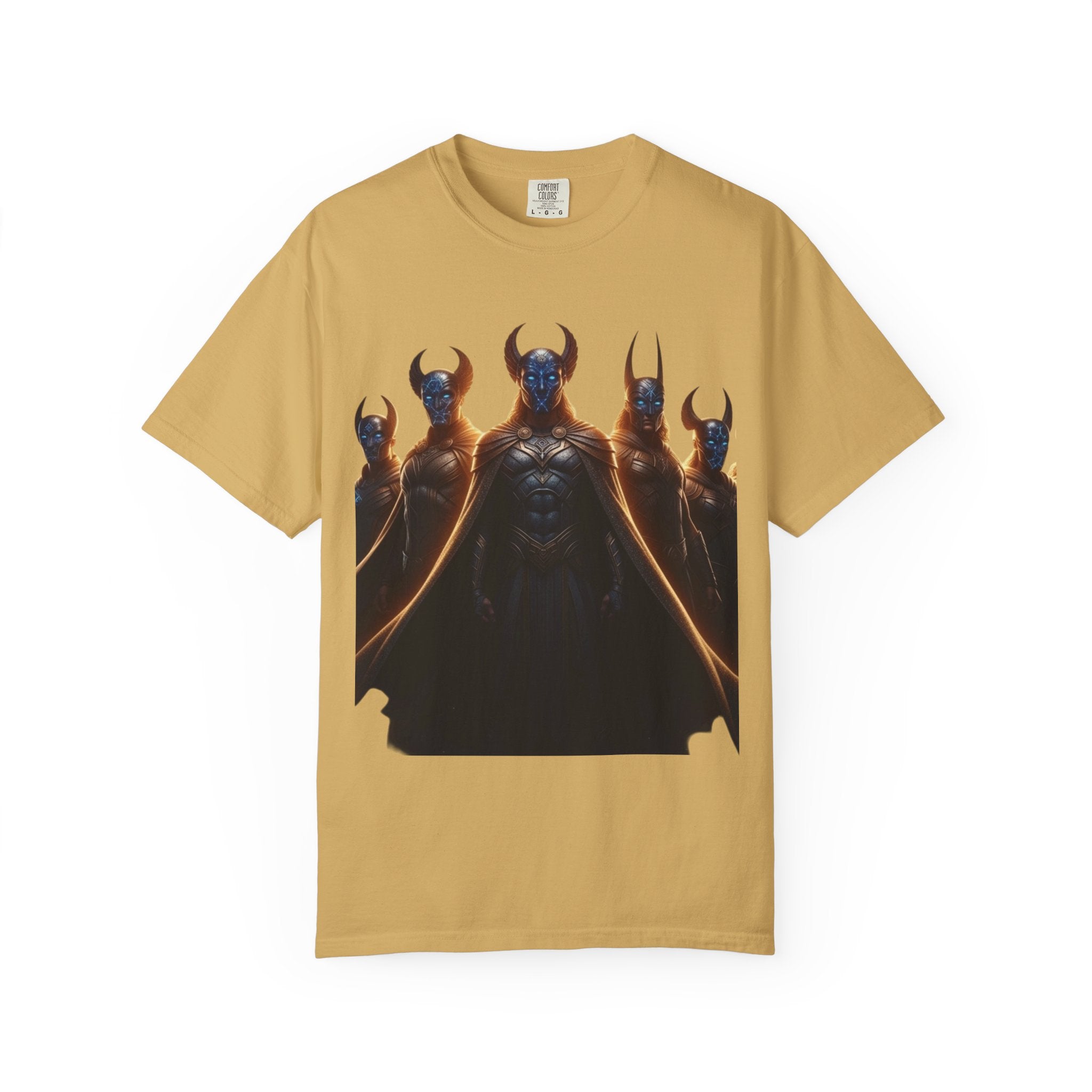 Power Runs Black PRB Dark Legion Graphic T-Shirt — Horned Warriors Fantasy Tee by Power Runs Black