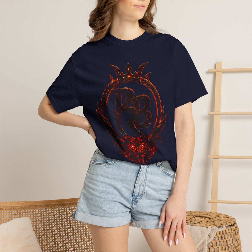 Power Runs Back PRB Flame Logo T-shirt | Fiery Emblem Tee, Grunge Rock Chic by Printify