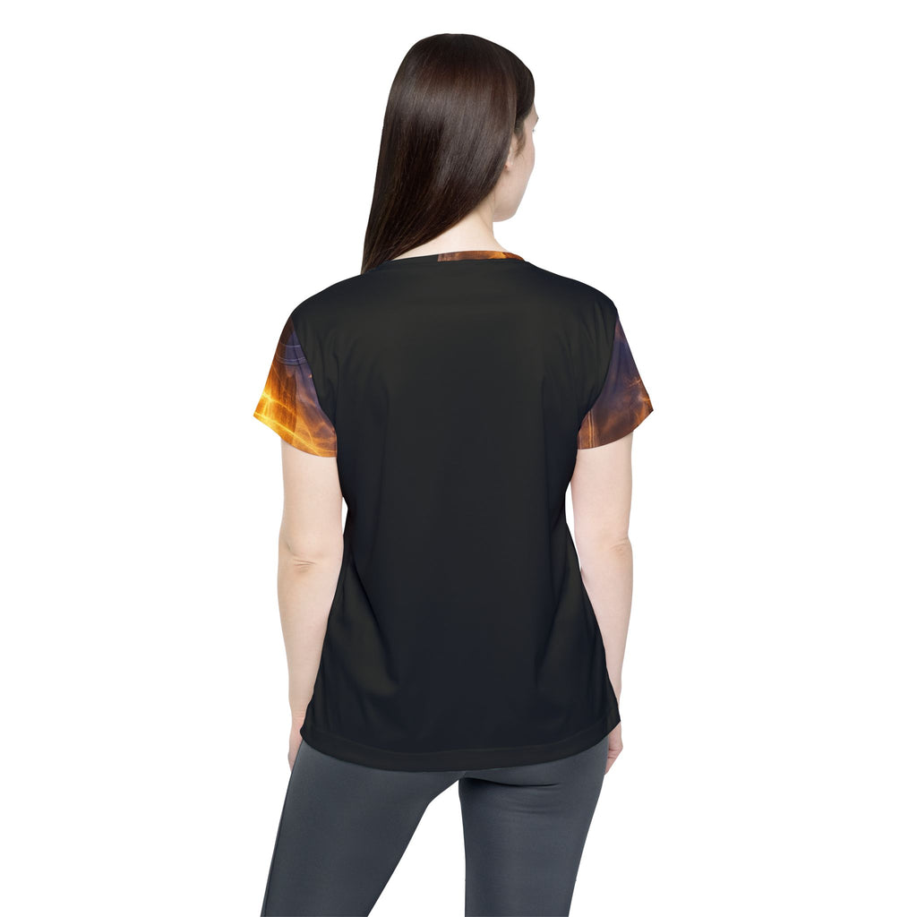 PRB Fiery Sorceress Illustration Jersey | Women's Sports Jersey by Power Runs Black