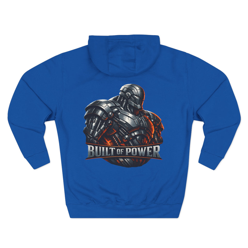 PRB Built of Power Graphic Hoodie — ‘Power Runs Black’ Industrial Mech Design by Power Runs Black