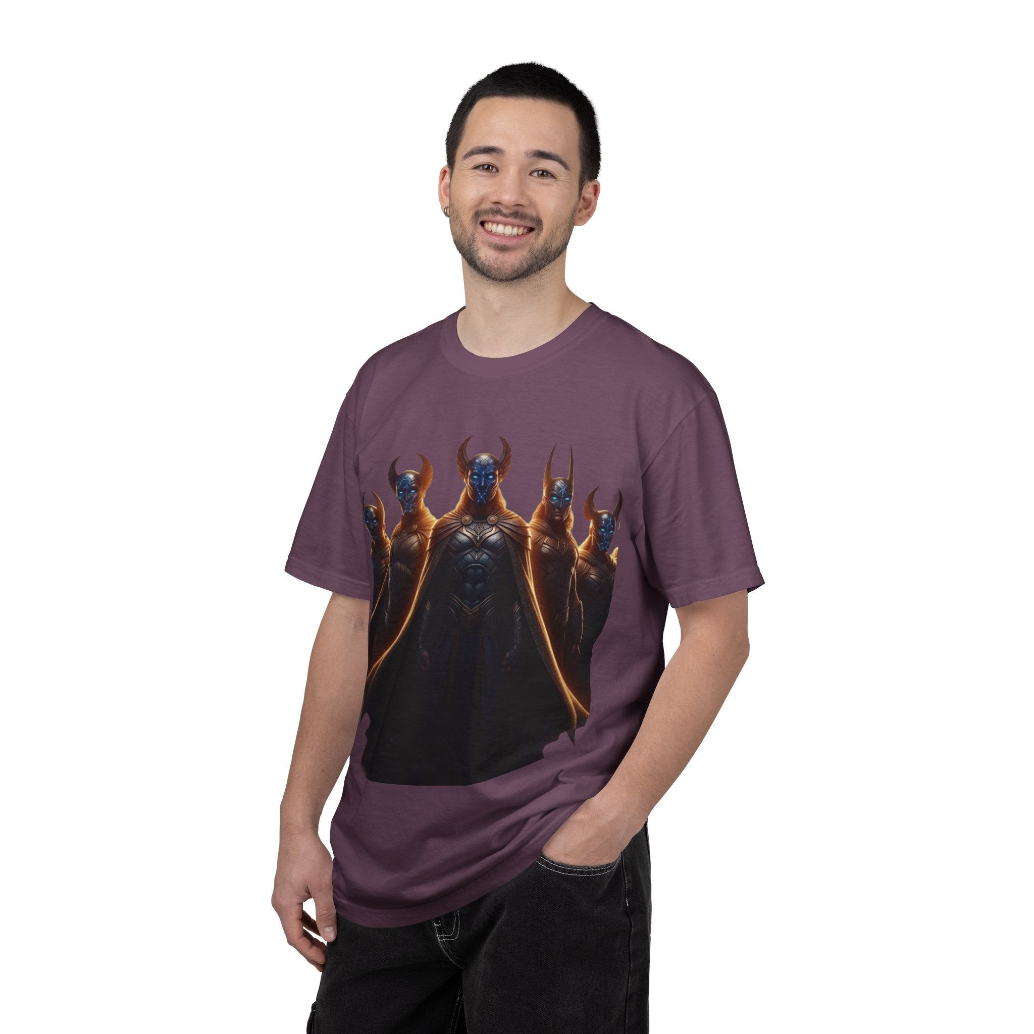 Power Runs Black PRB Dark Legion Graphic T-Shirt — Horned Warriors Fantasy Tee by Power Runs Black