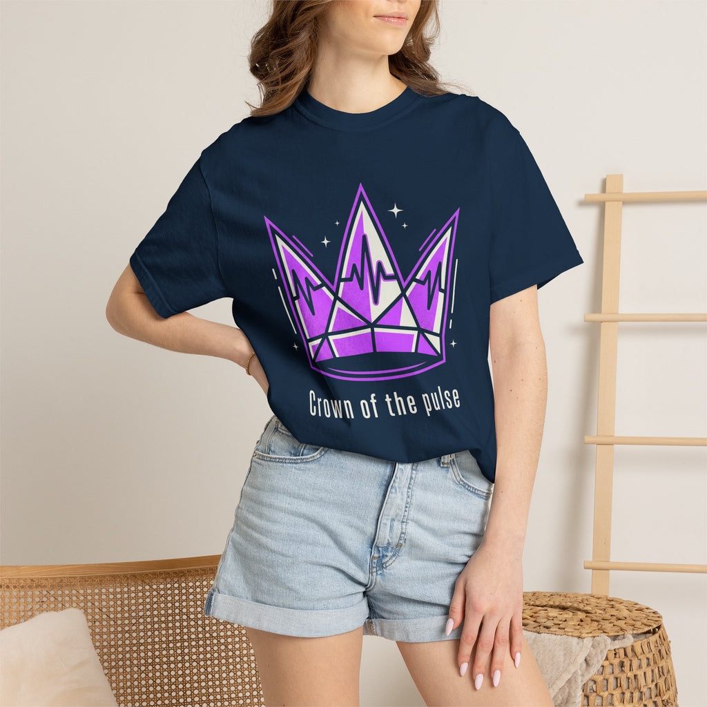 Power Runs Black PRB Crown Graphic T-Shirt — Purple Royal Crown Streetwear Tee by Power Runs Black