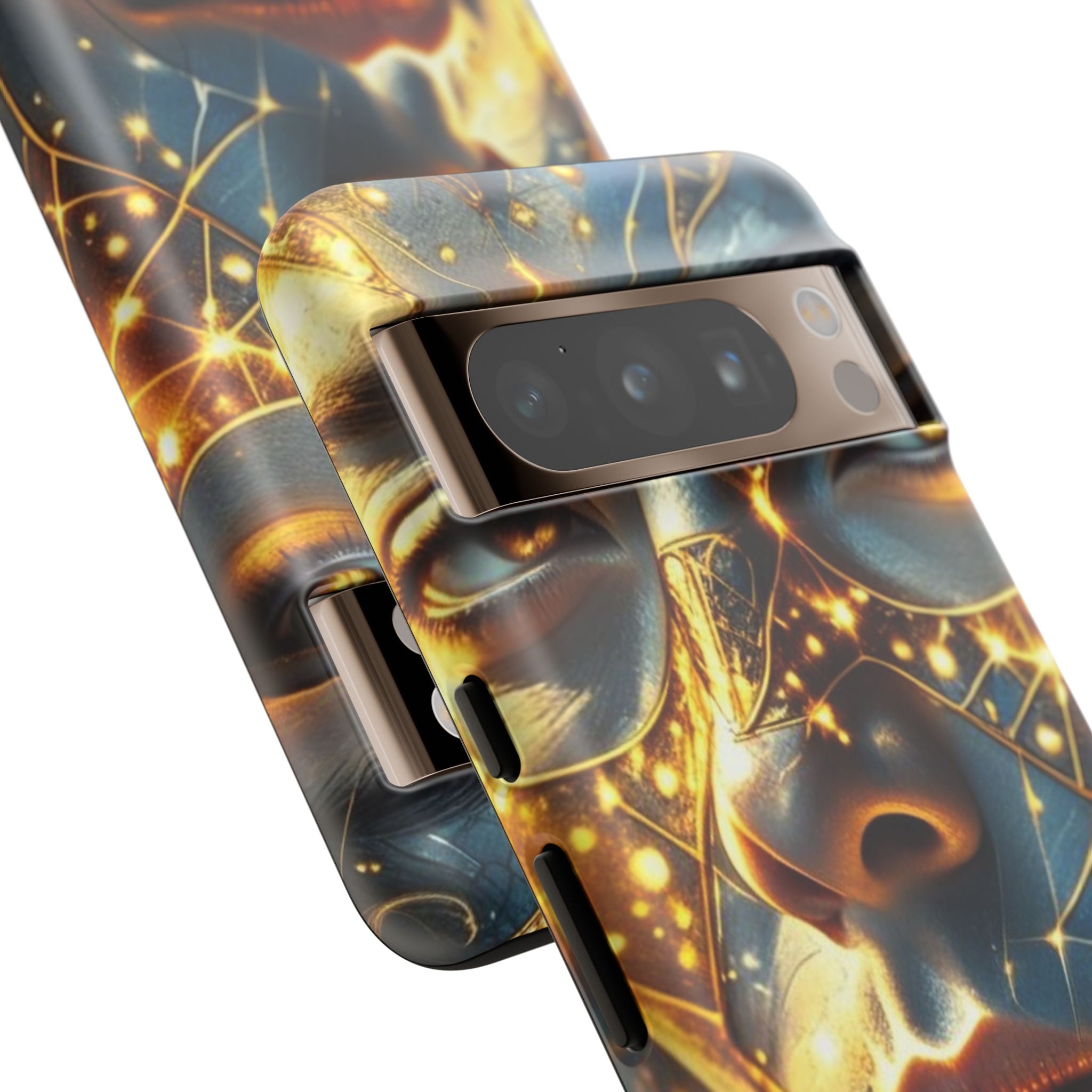 PRB Galactic Portrait Tough Case | Cosmic Face Phone Case, Starry Nebula Design by Power Runs Black