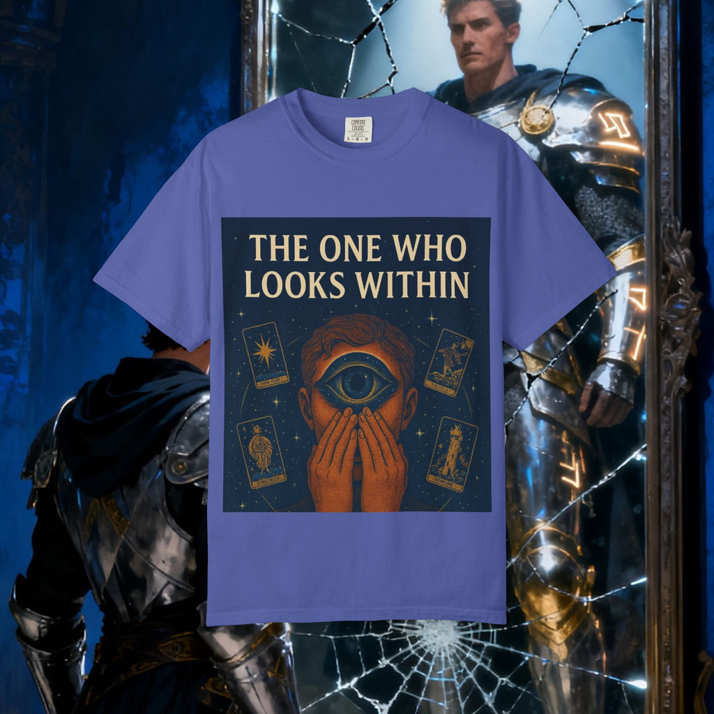 PRB Tarot Eye T-Shirt — "The One Who Looks Within" Mystical Graphic Tee by Power Runs Black