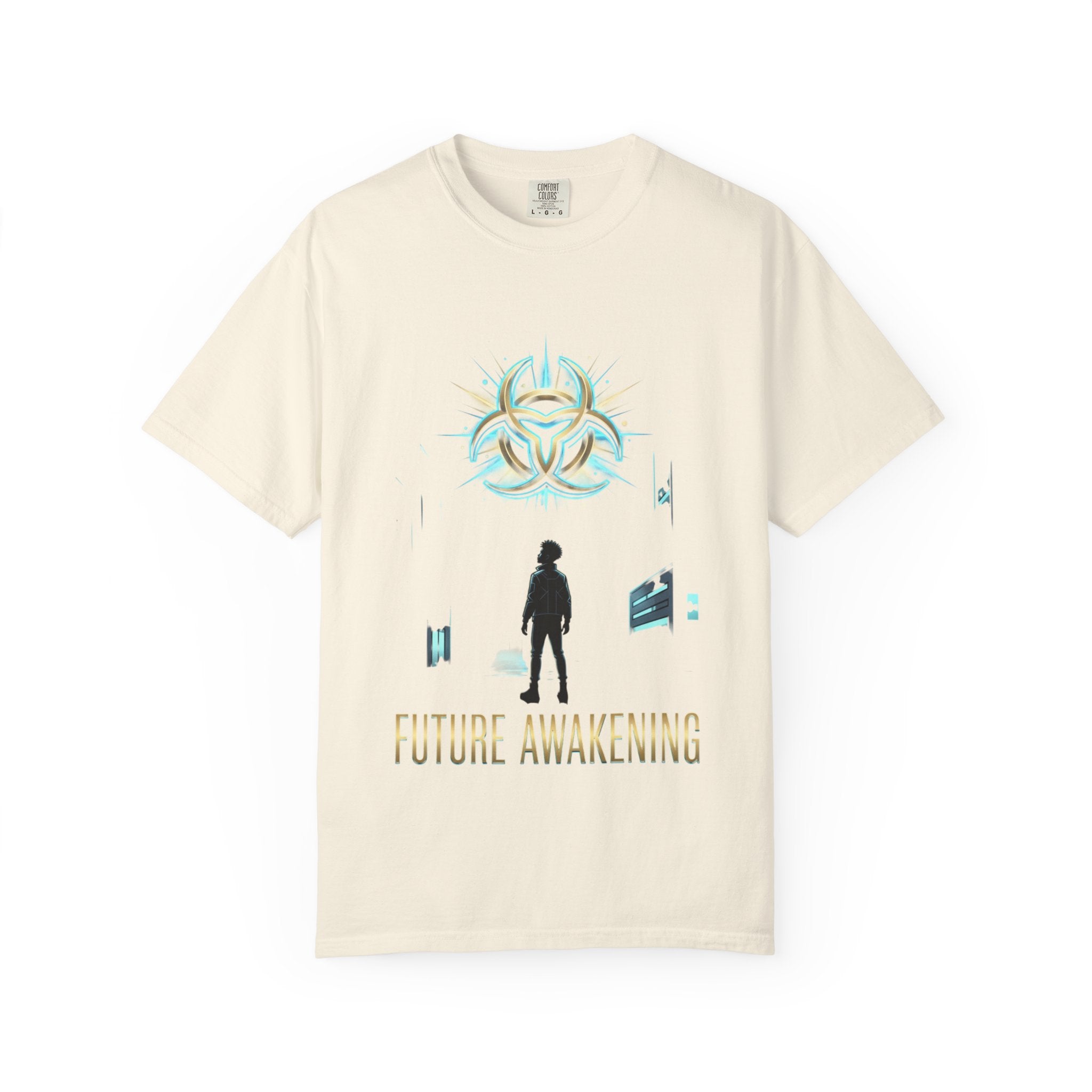 PRB Future Awakening T-Shirt | Sci-Fi Silhouette Graphic Tee by Printify