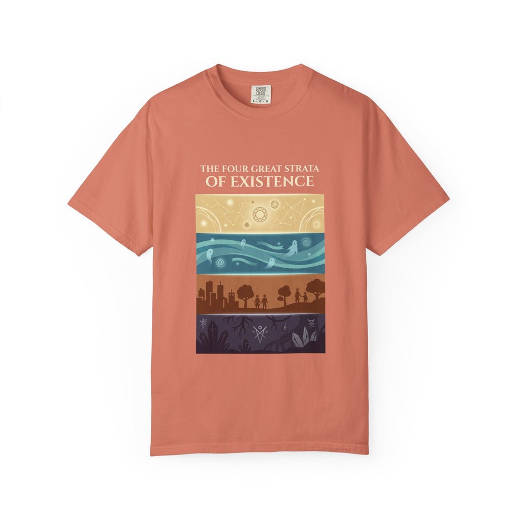 Desert to Night Sky Landscape T-Shirt | Vintage Garment-Dyed Graphic Tee by Printify