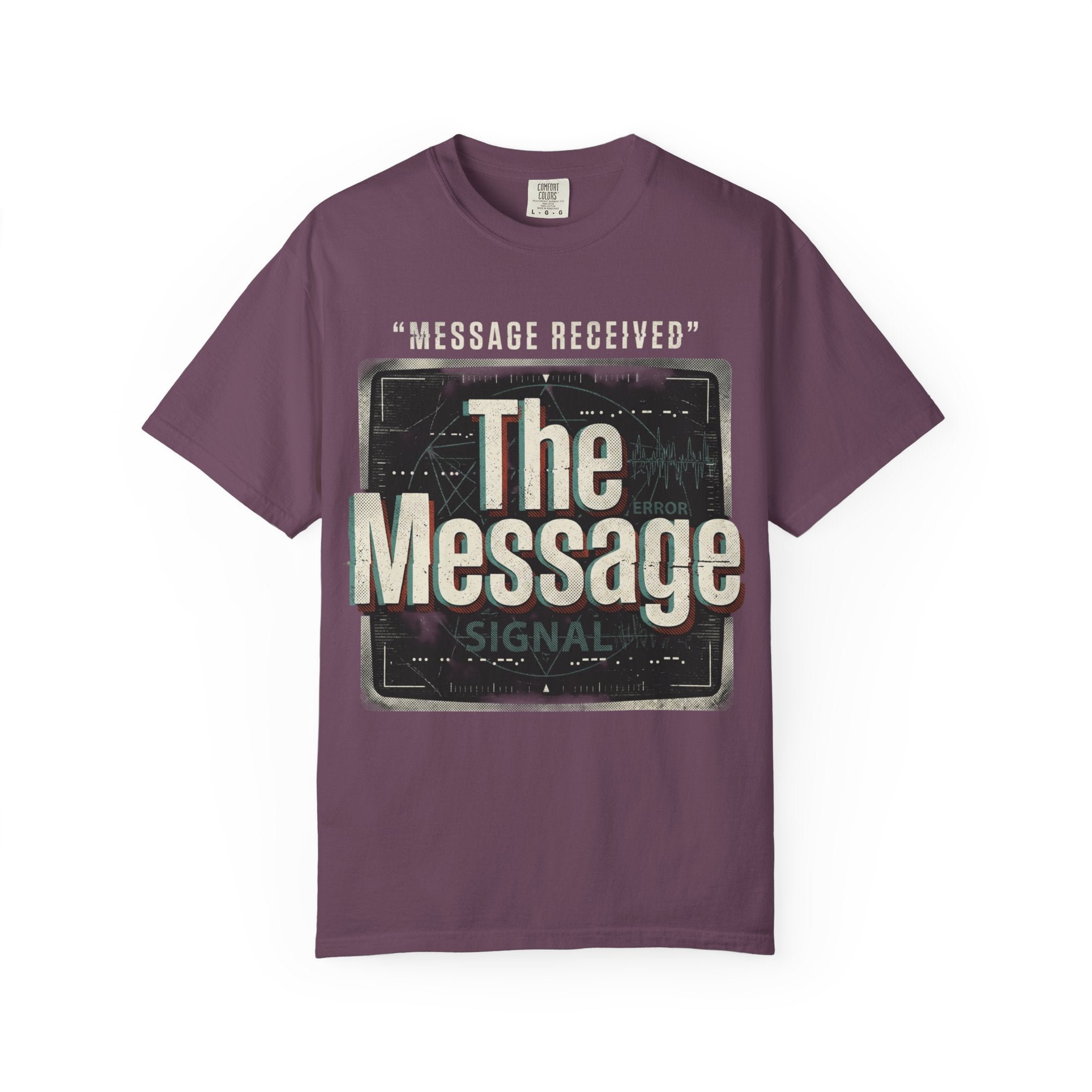 Power Runs Black PRB The Message Signal T-Shirt — Retro Graphic Tee with 'Message Received' Design by Power Runs Black
