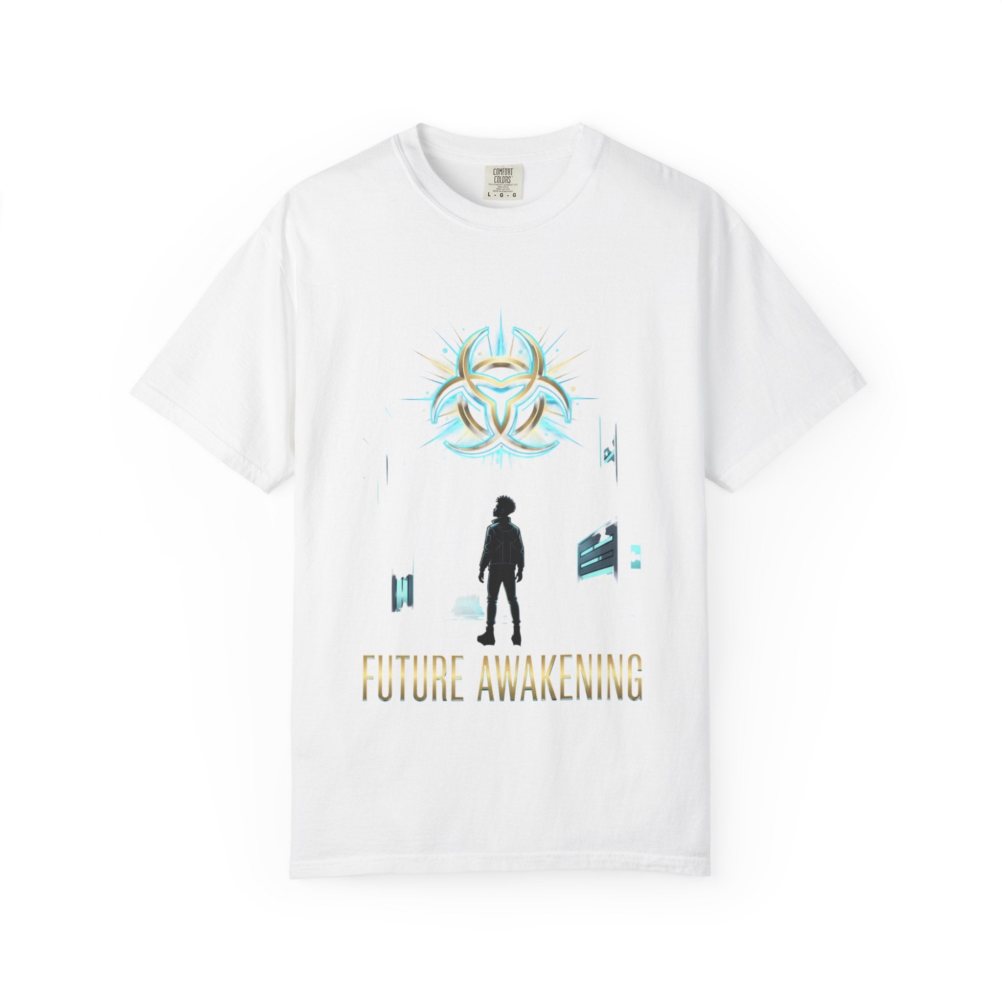 PRB Future Awakening T-Shirt | Sci-Fi Silhouette Graphic Tee by Printify