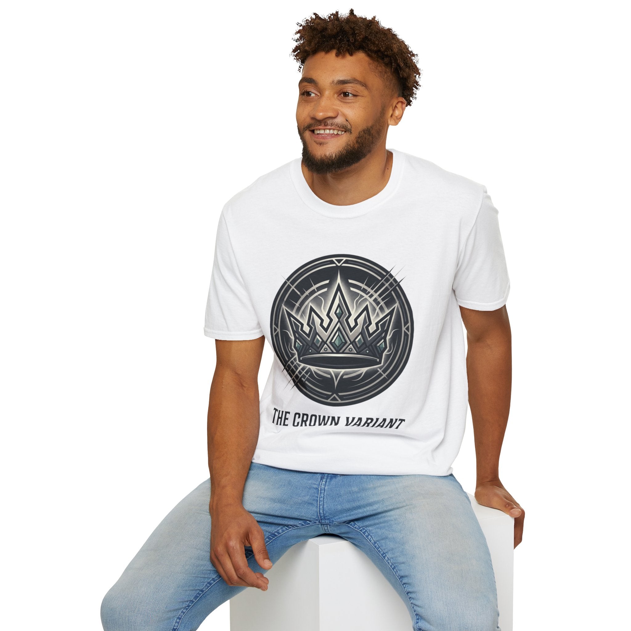 Power Runs Black PRB Crown Variant Graphic T-Shirt — The Crown Variant Emblem by Printify