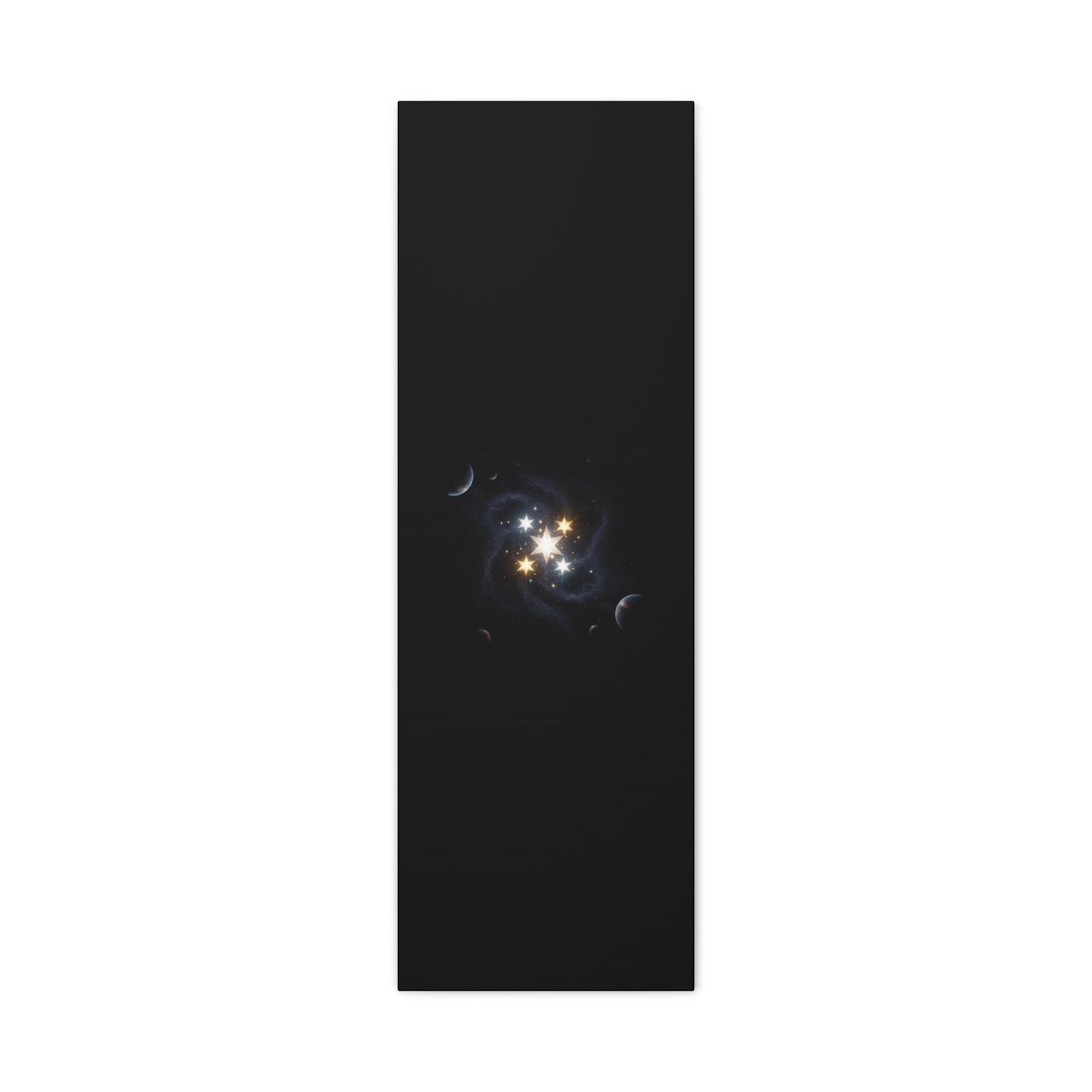Power Runs Black PRB Glowing Star Constellation Canvas by Power Runs Black
