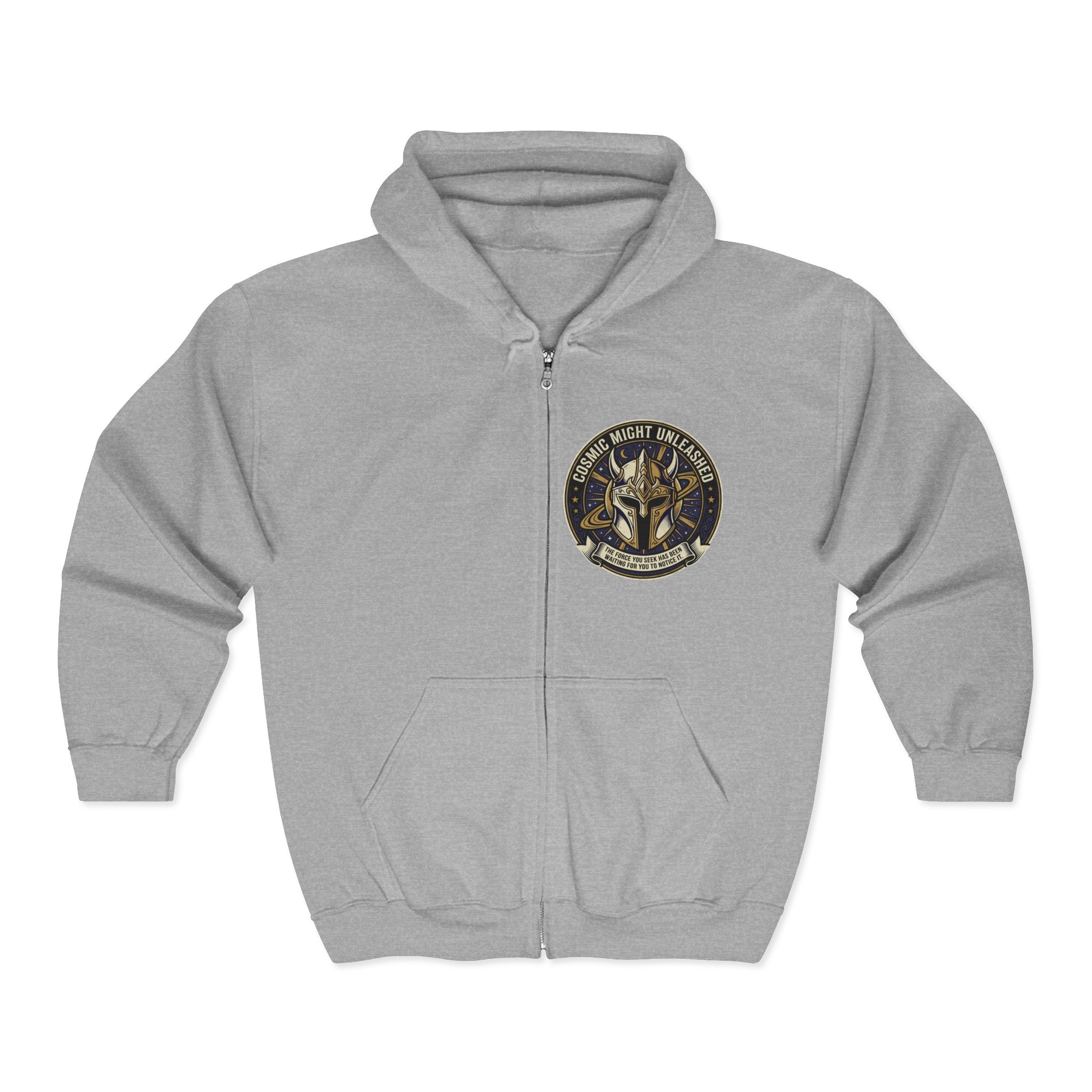 PRB Full-Zip Hoodie — Cosmic Night Unleashed Graphic by Power Runs Black